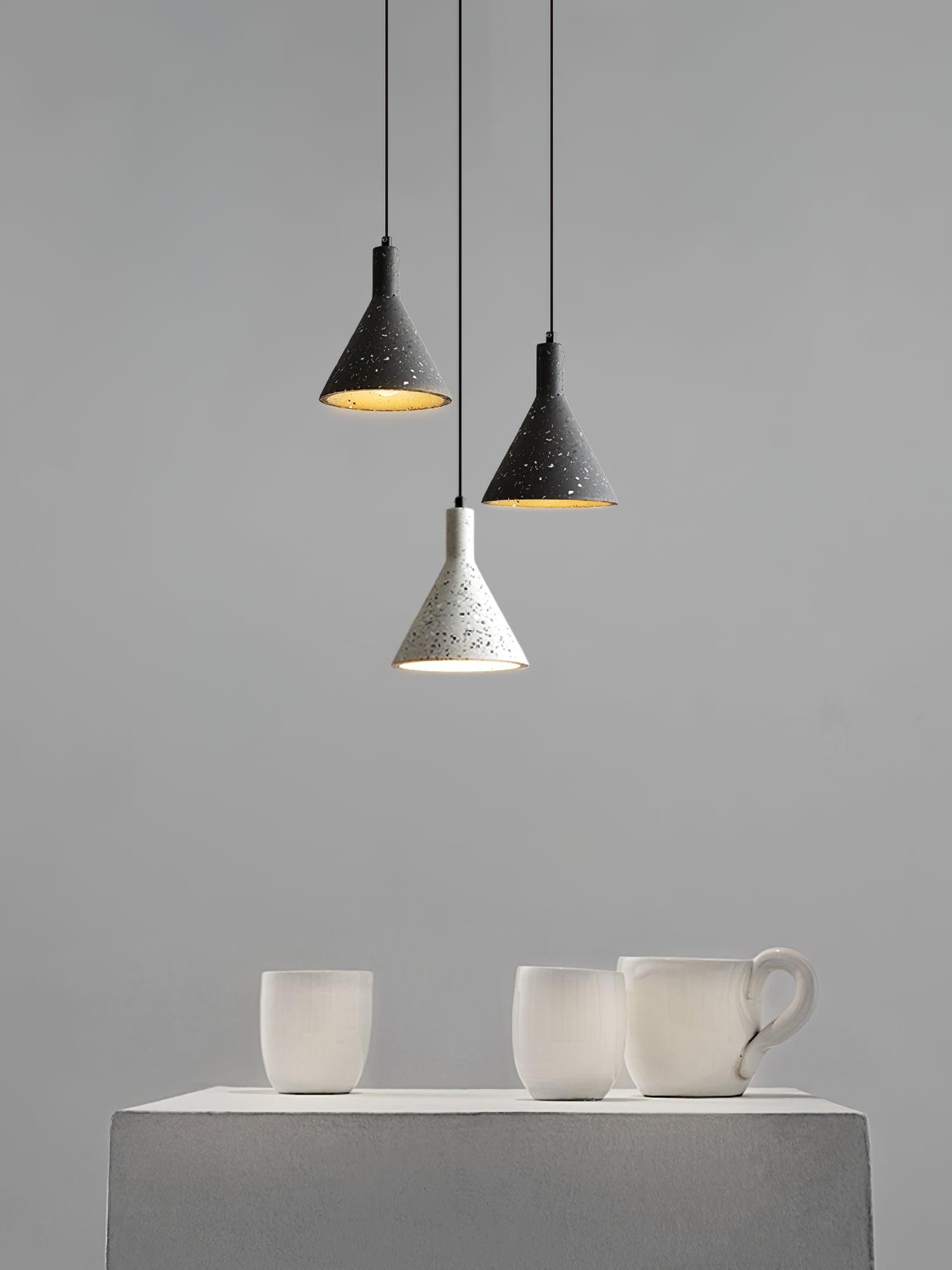 Aurshaor Minimalist Concrete Pendant Light - Blowlighting