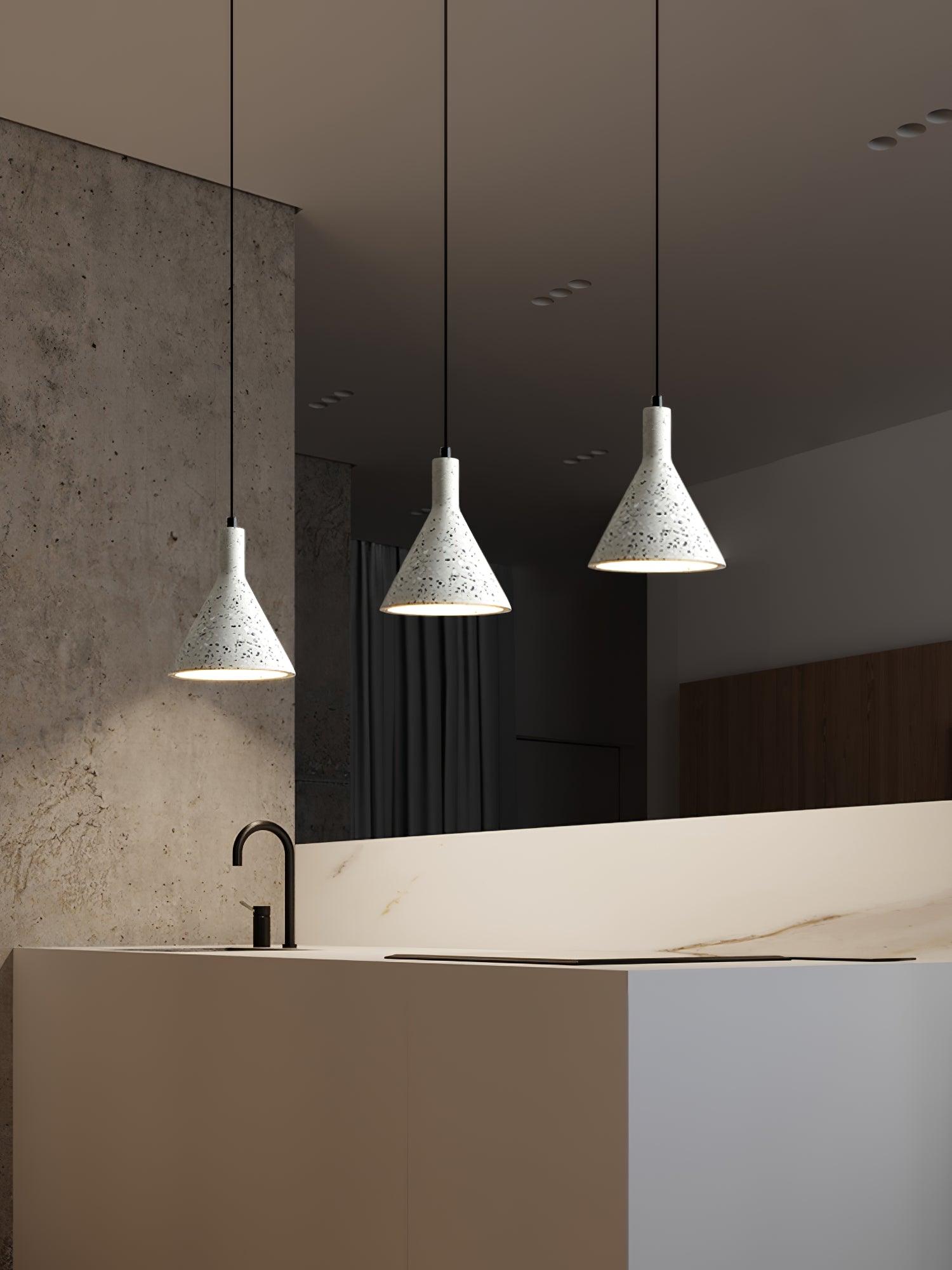 Aurshaor Minimalist Concrete Pendant Light - Blowlighting
