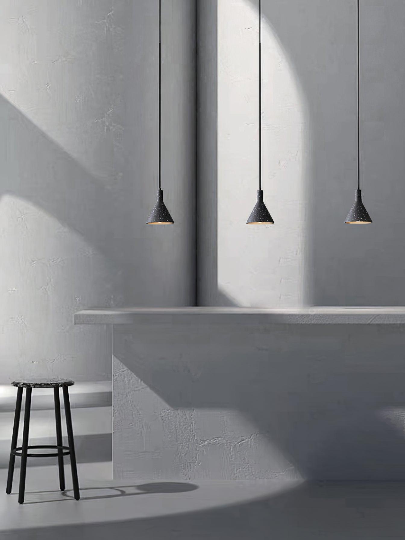 Aurshaor Minimalist Concrete Pendant Light - Blowlighting