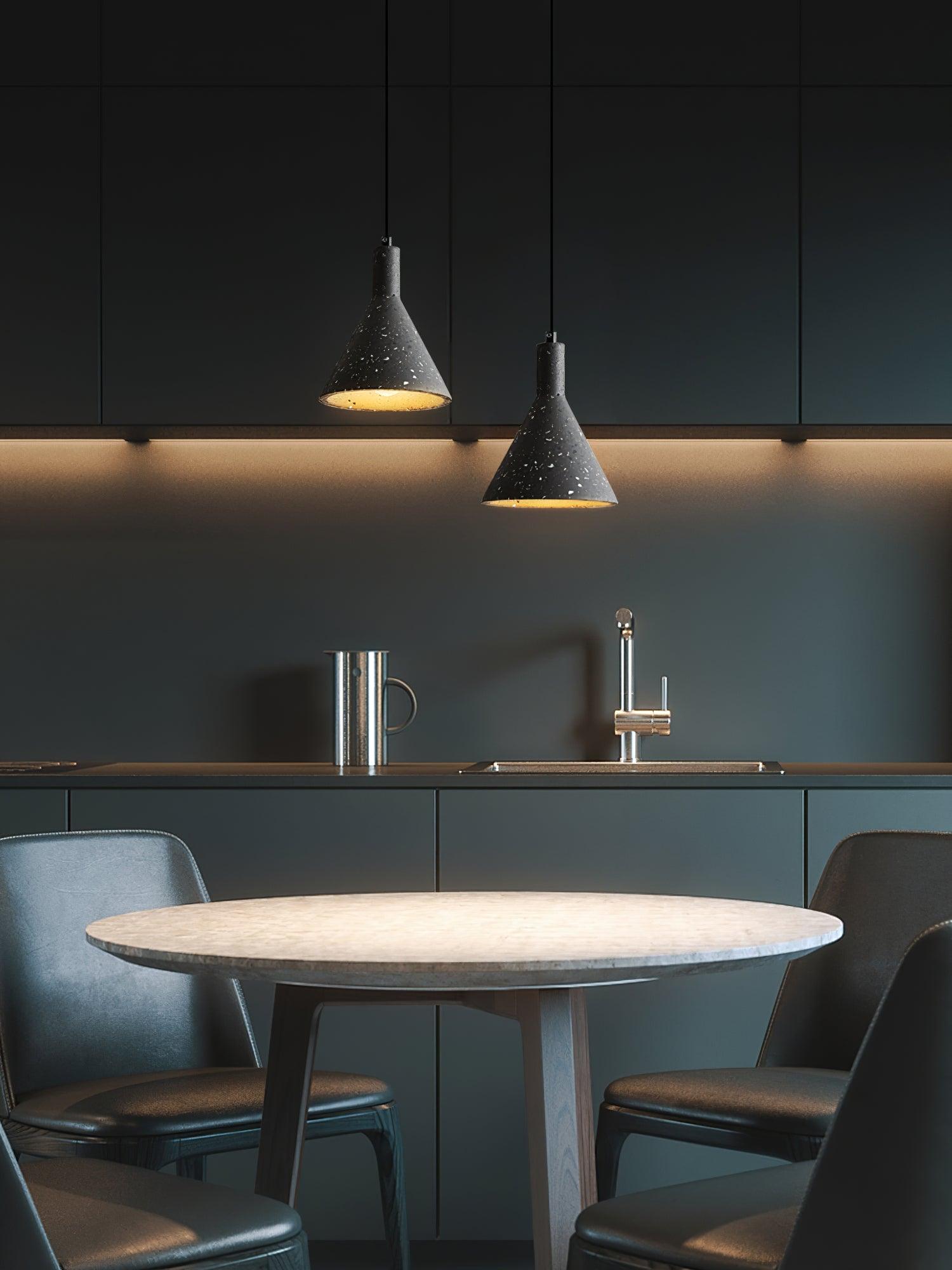 Aurshaor Minimalist Concrete Pendant Light - Blowlighting