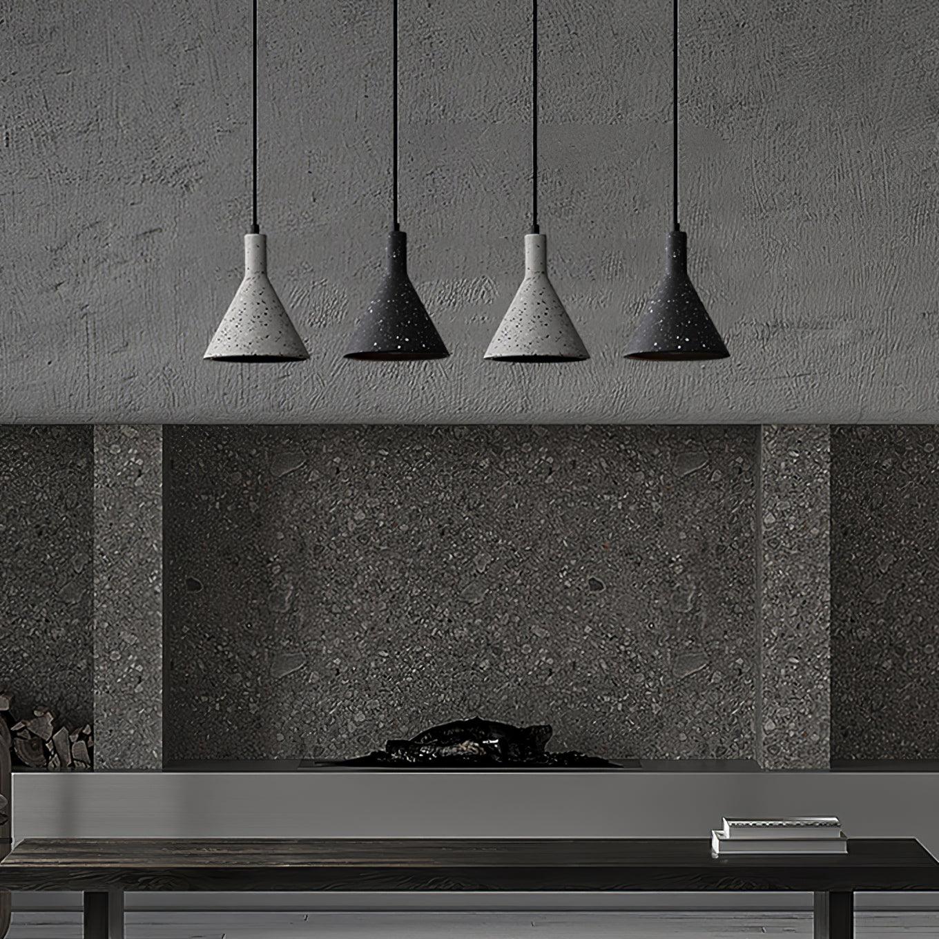 Aurshaor Minimalist Concrete Pendant Light - Blowlighting