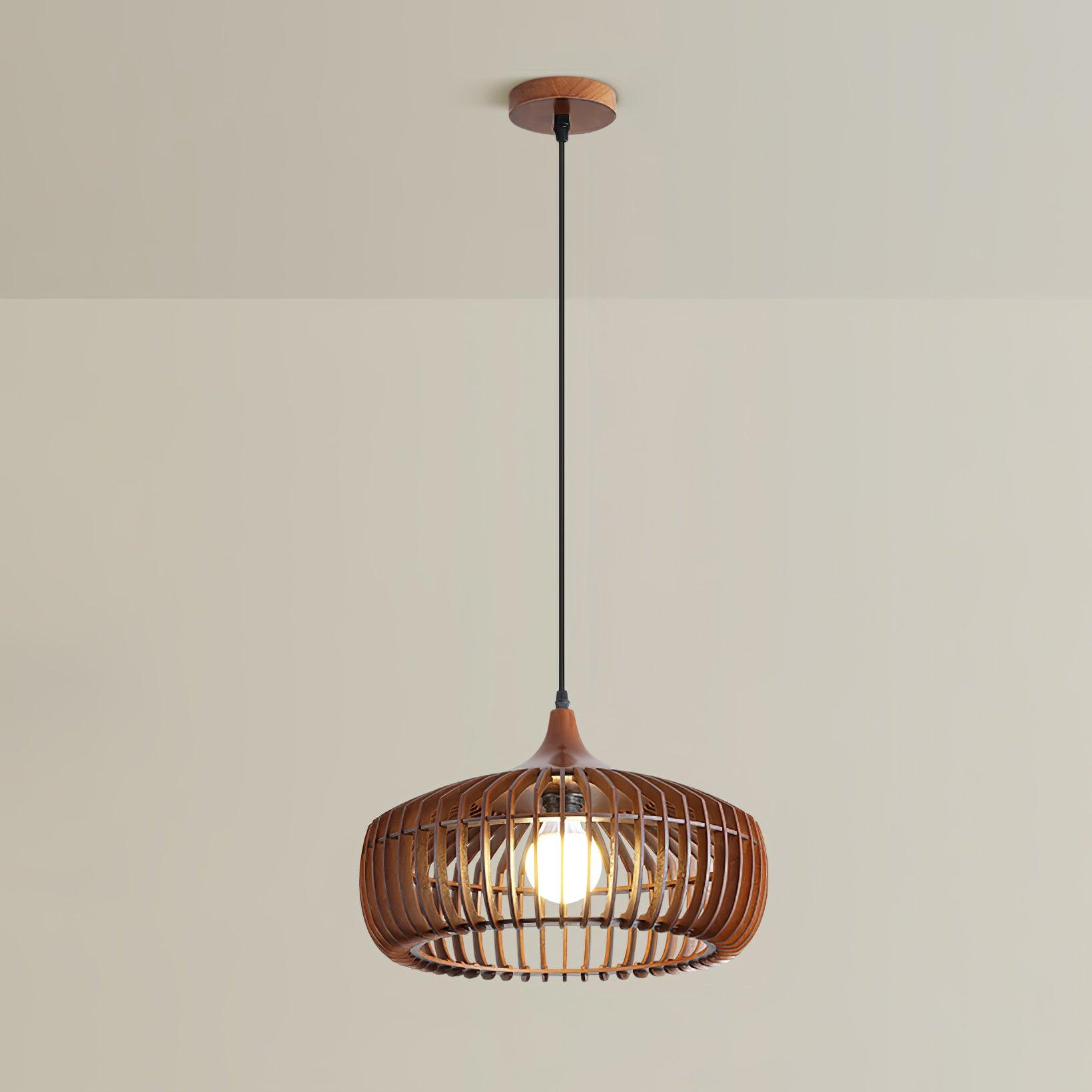 Lattice Nest Wooden Pendant Lamp - Blowlighting