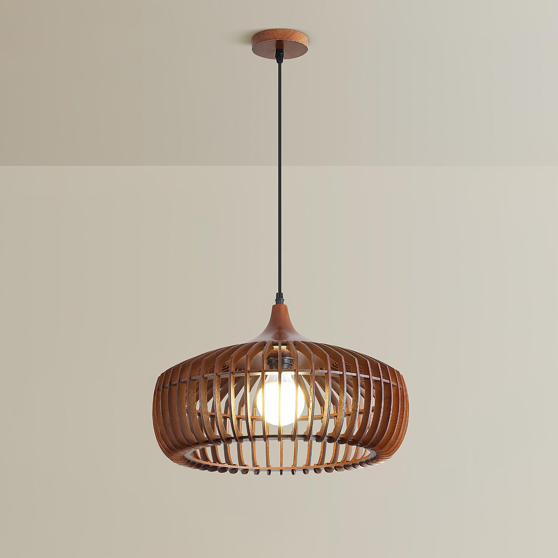 Lattice Nest Wooden Pendant Lamp - Blowlighting