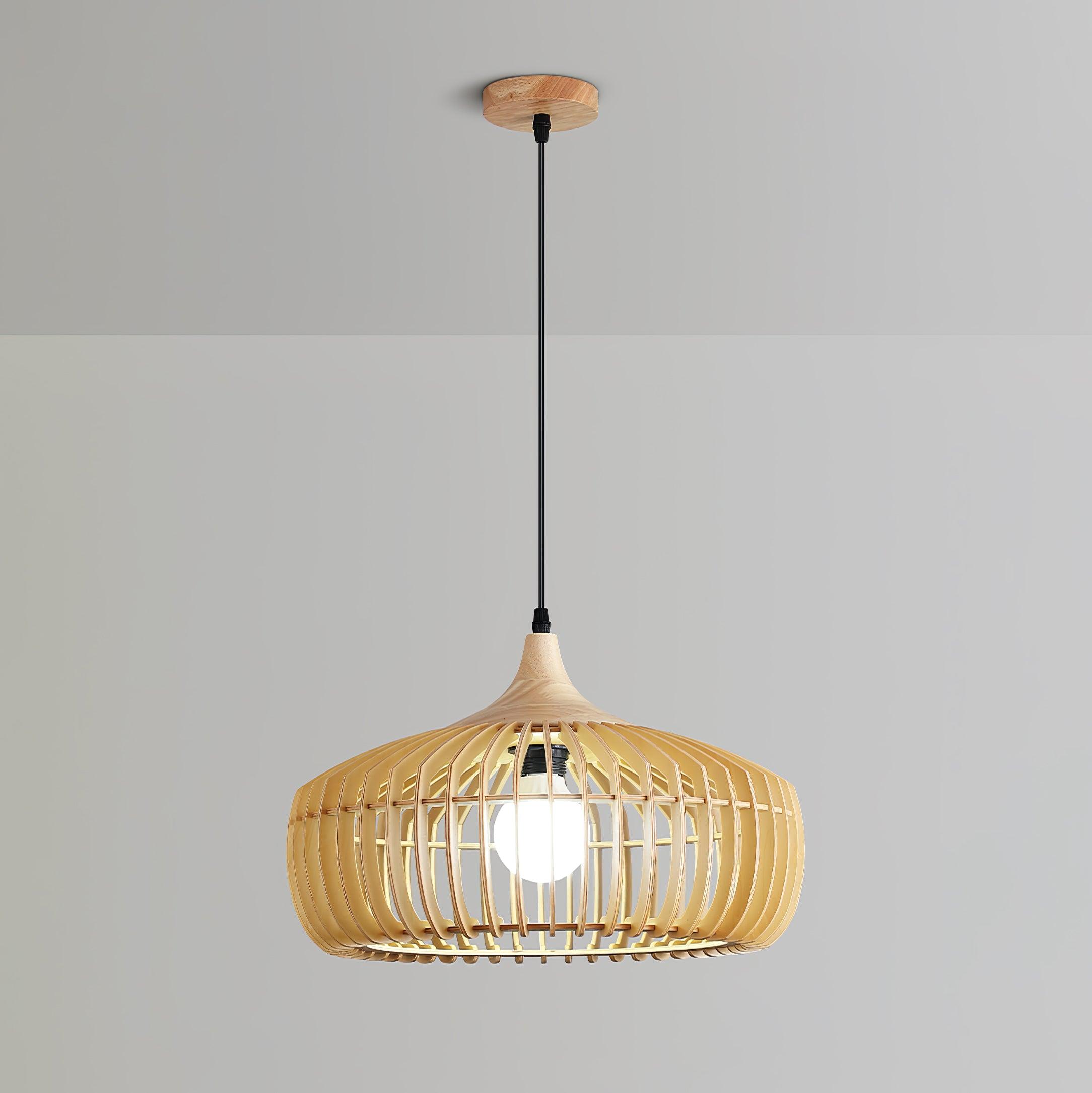 Lattice Nest Wooden Pendant Lamp - Blowlighting