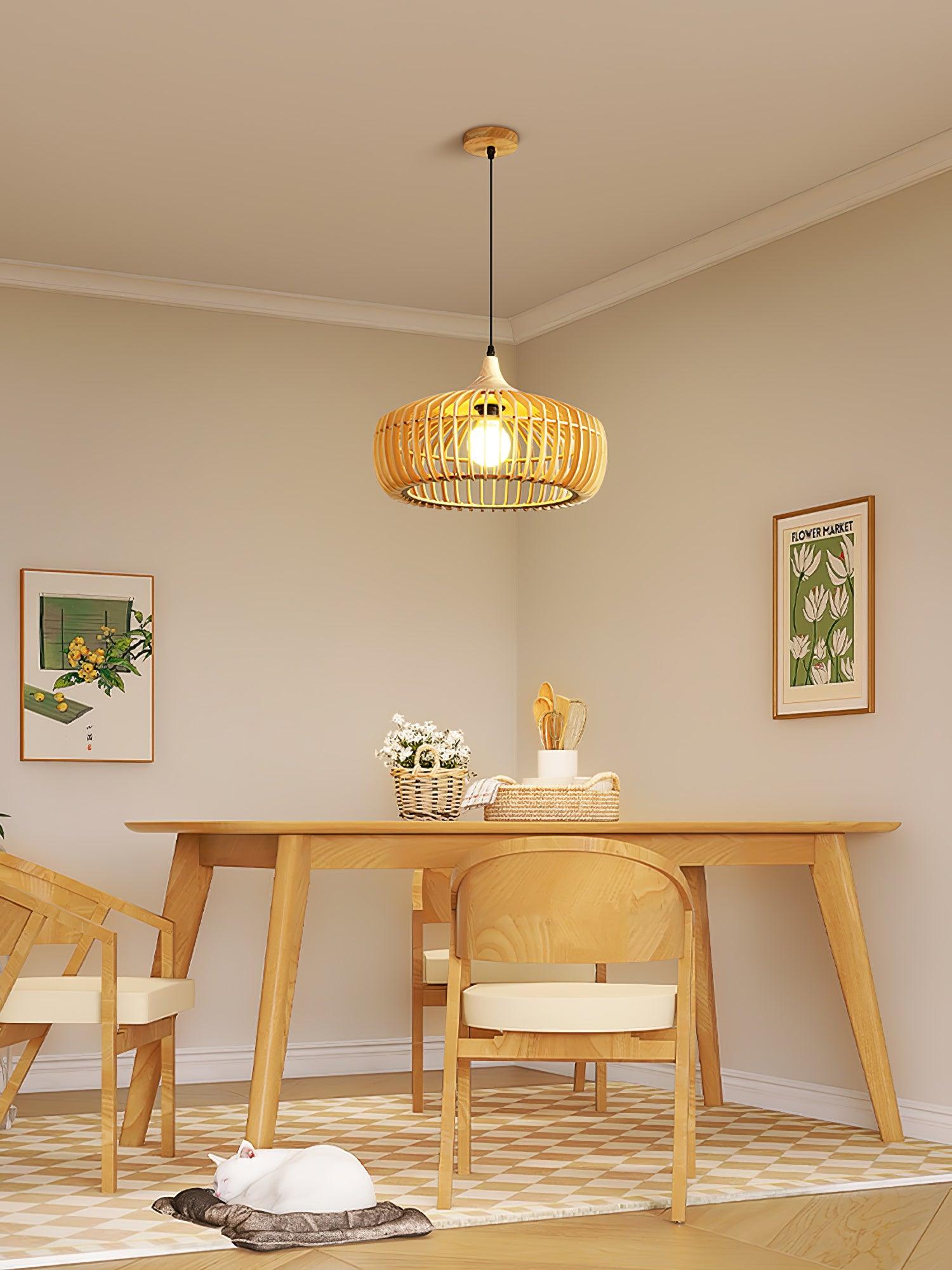 Lattice Nest Wooden Pendant Lamp - Blowlighting