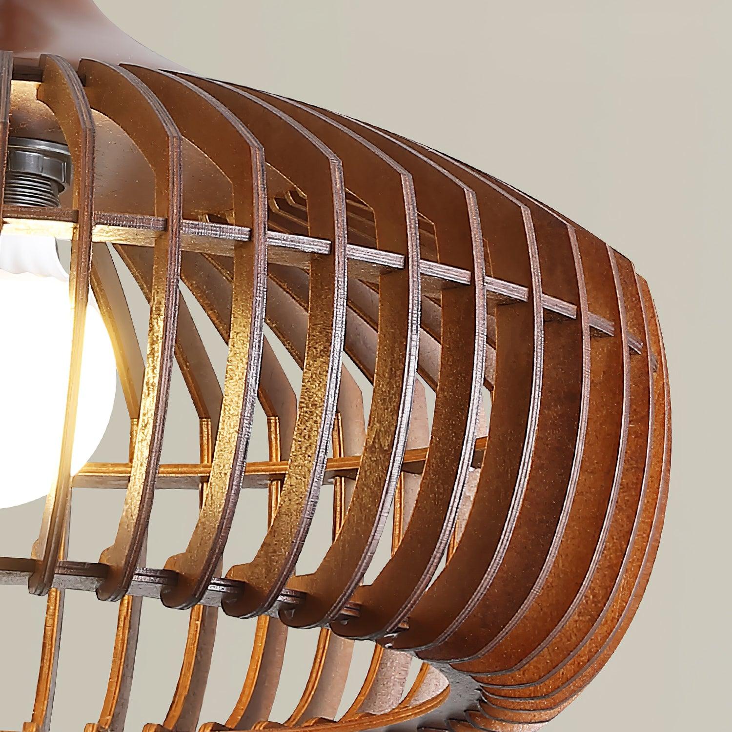 Lattice Nest Wooden Pendant Lamp - Blowlighting