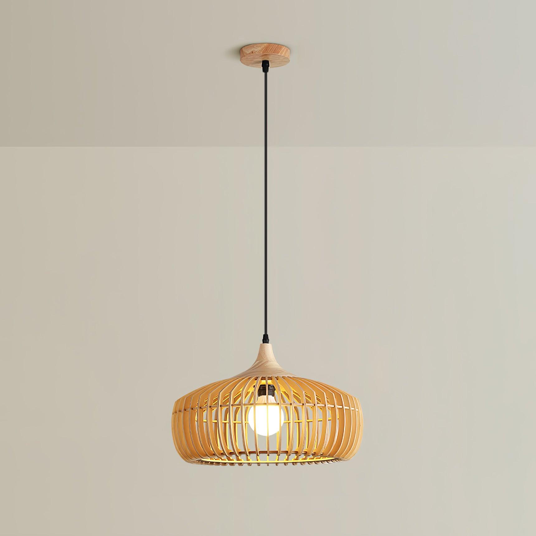 Lattice Nest Wooden Pendant Lamp - Blowlighting