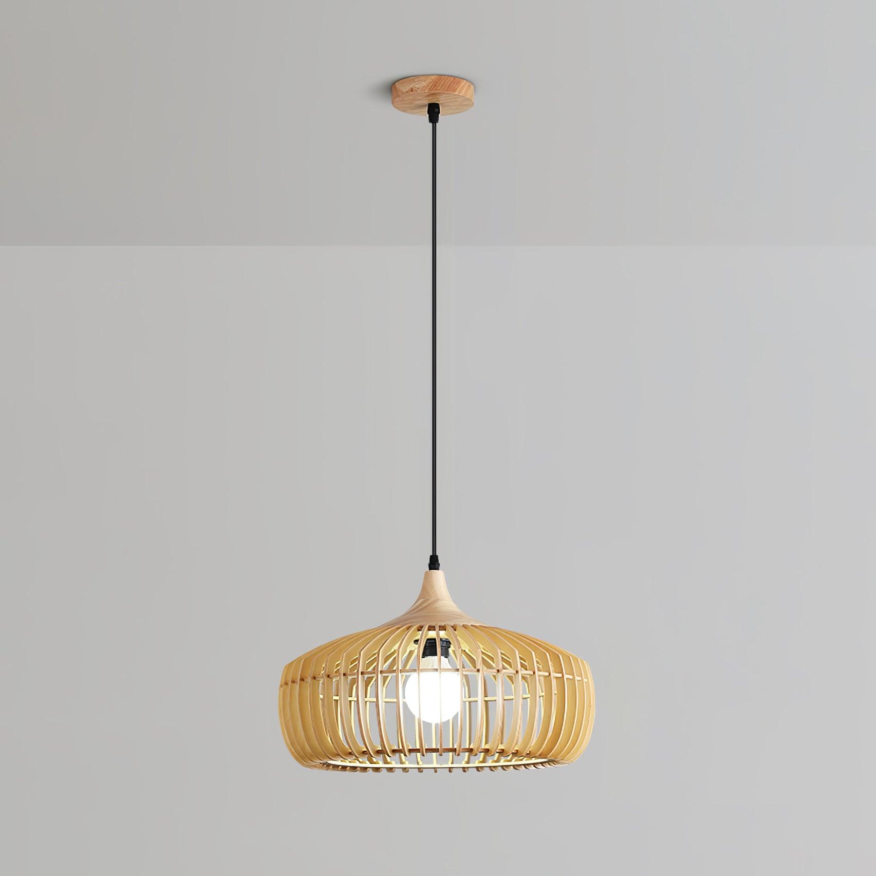 Lattice Nest Wooden Pendant Lamp - Blowlighting