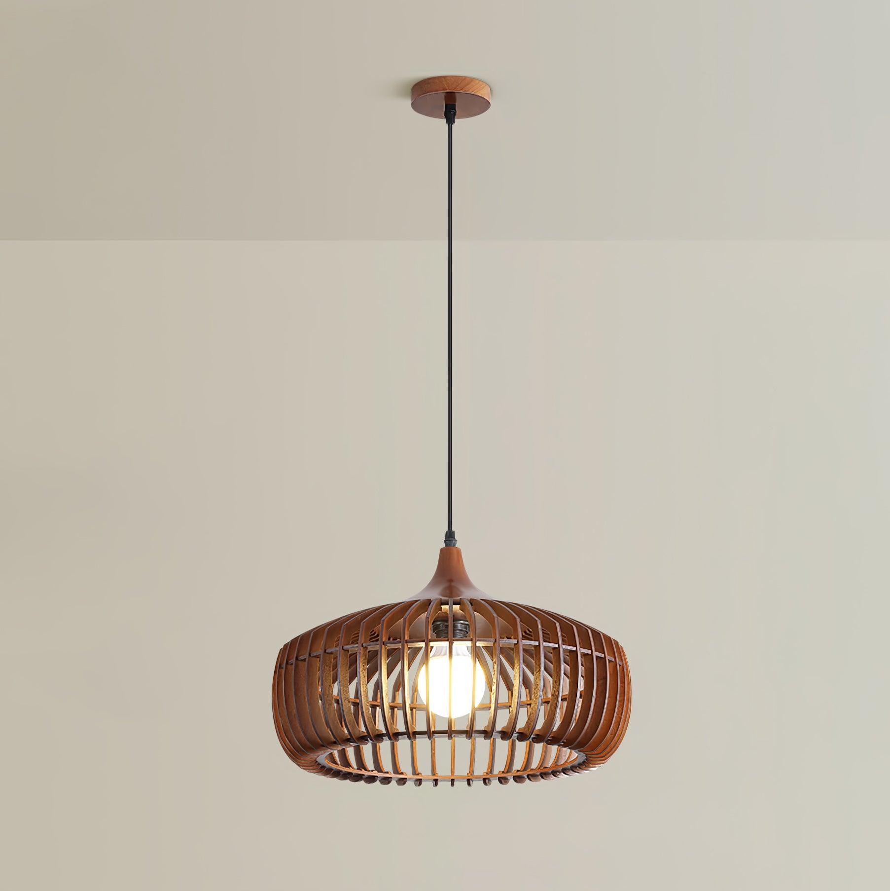 Lattice Nest Wooden Pendant Lamp - Blowlighting