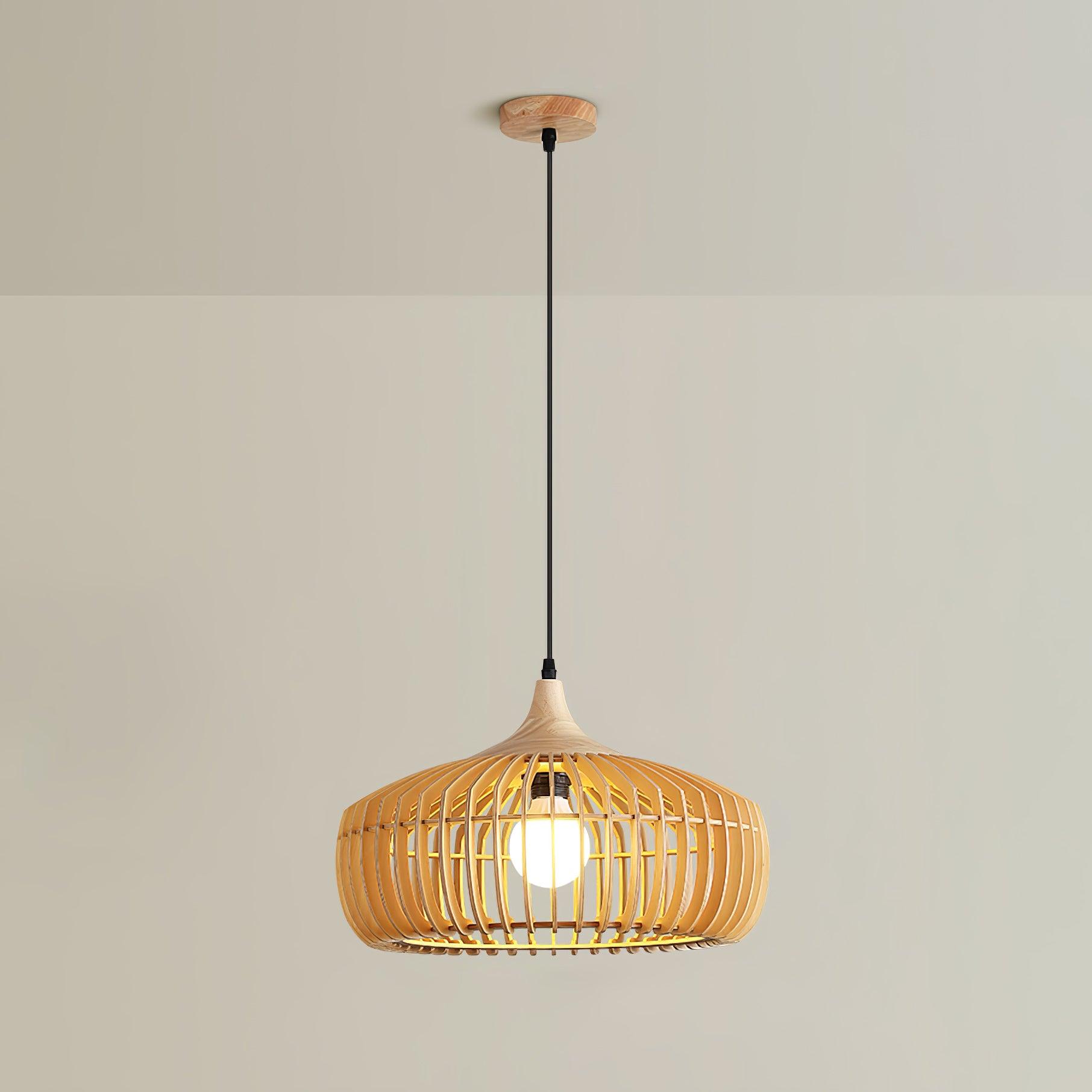 Lattice Nest Wooden Pendant Lamp - Blowlighting