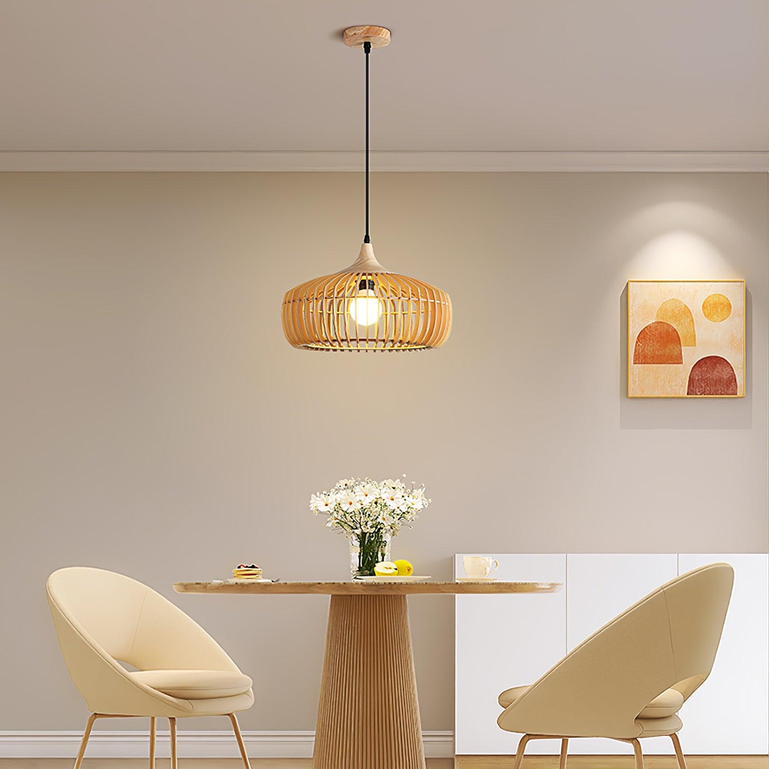 Lattice Nest Wooden Pendant Lamp - Blowlighting
