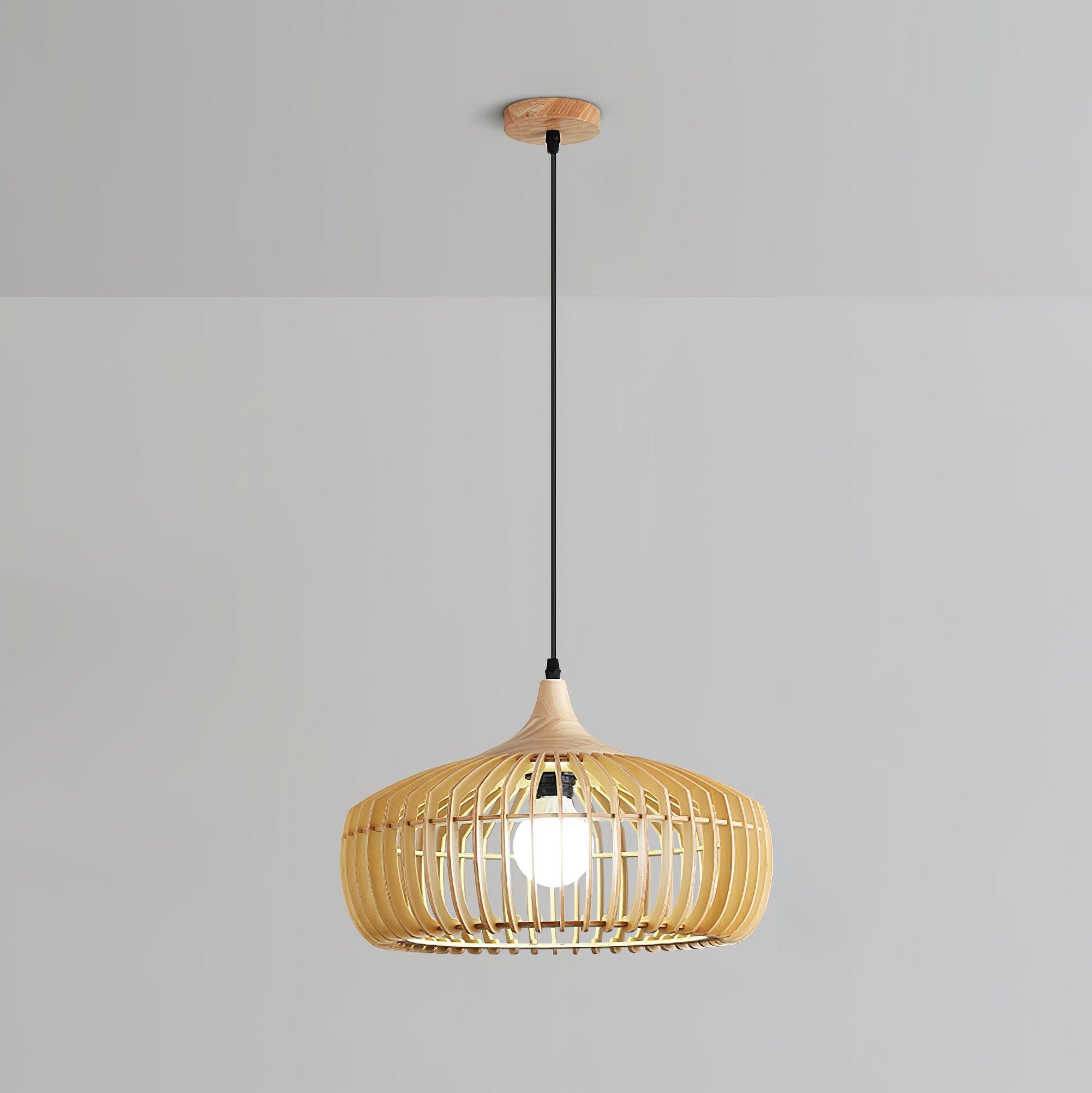 Lattice Nest Wooden Pendant Lamp - Blowlighting