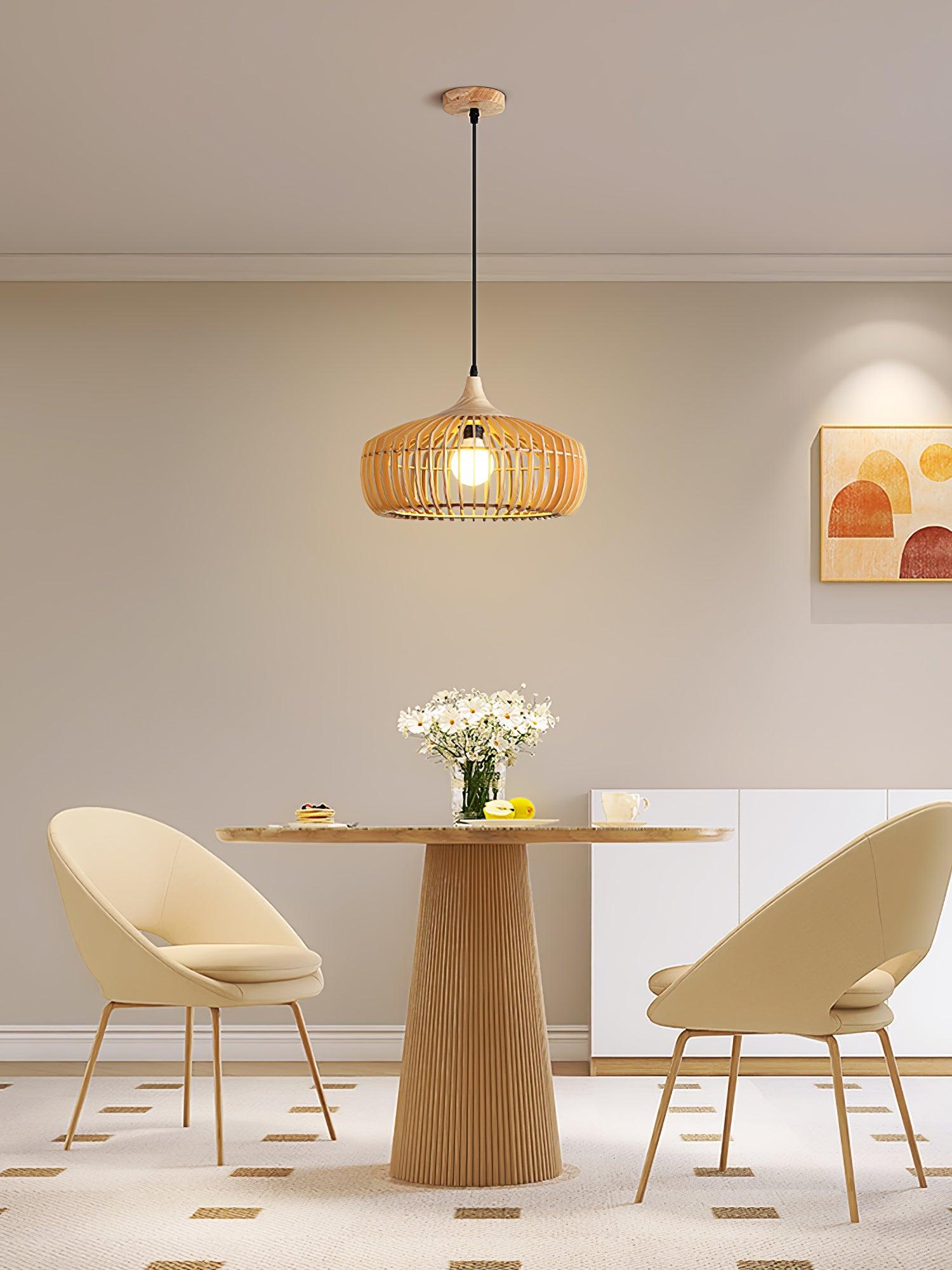 Lattice Nest Wooden Pendant Lamp - Blowlighting