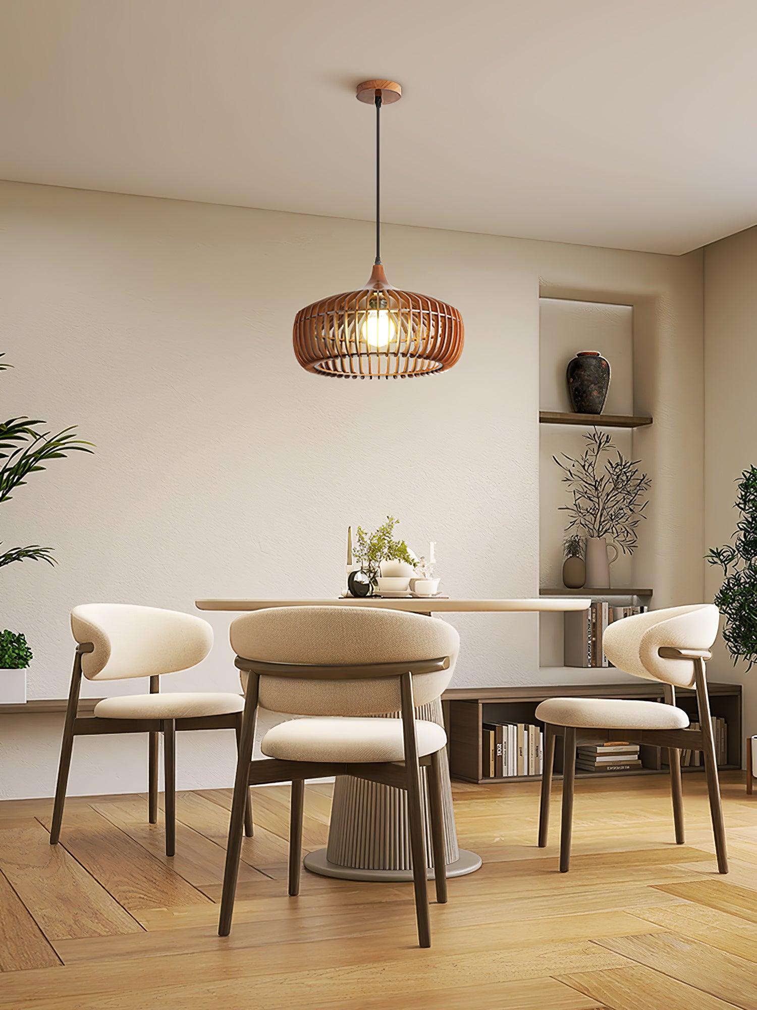 Lattice Nest Wooden Pendant Lamp - Blowlighting