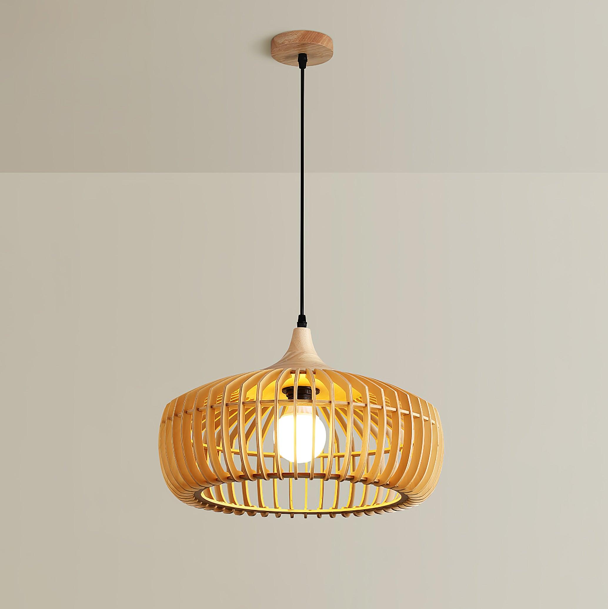 Lattice Nest Wooden Pendant Lamp - Blowlighting