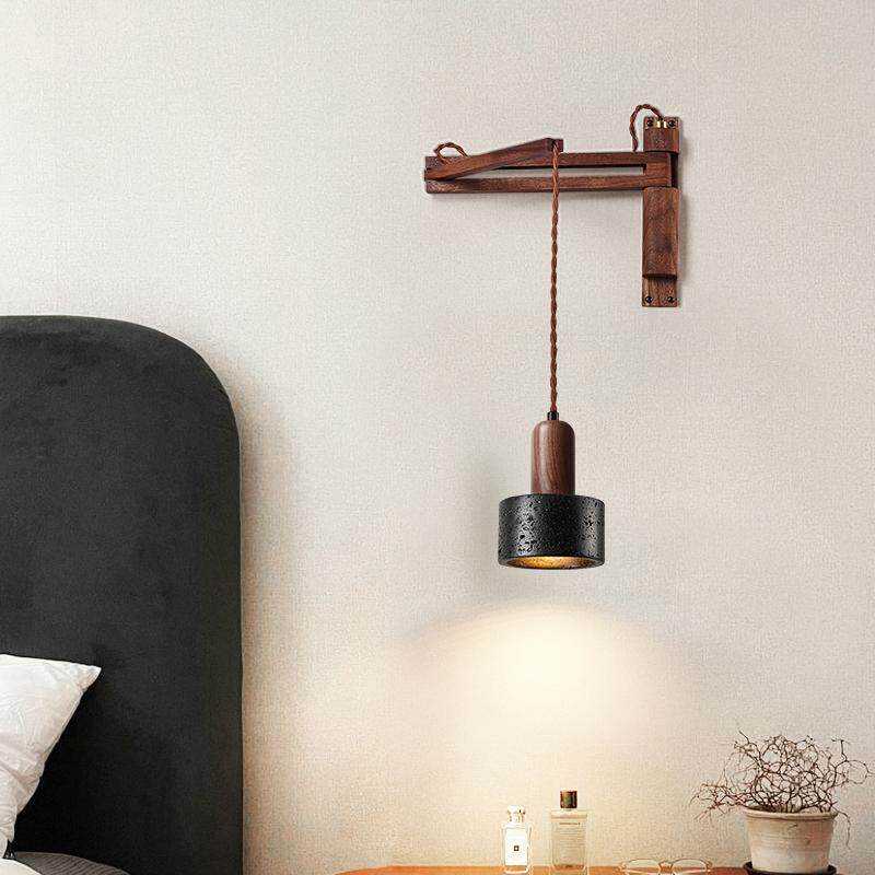 Lava Stone Swing Arm Wall Lamp - Vakkerlight