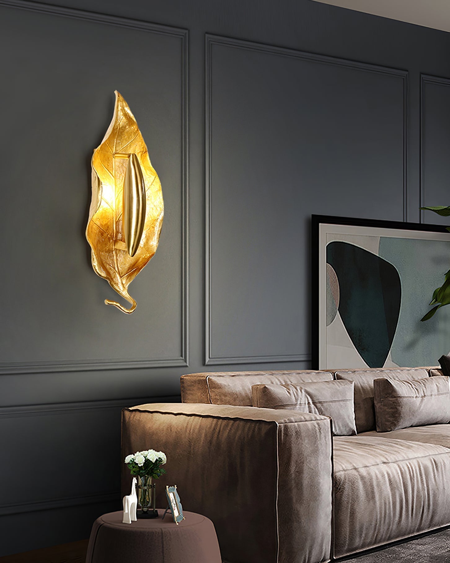 Leaf Brass Wall Lamp - Blowlighting