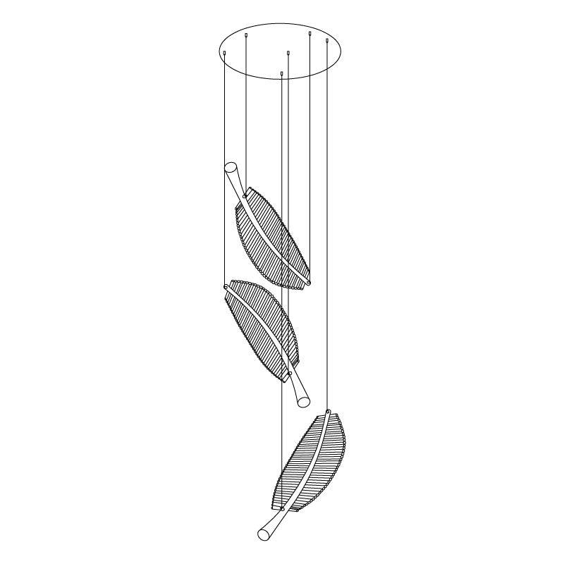 Leaf LED Chandelier - Blowlighting