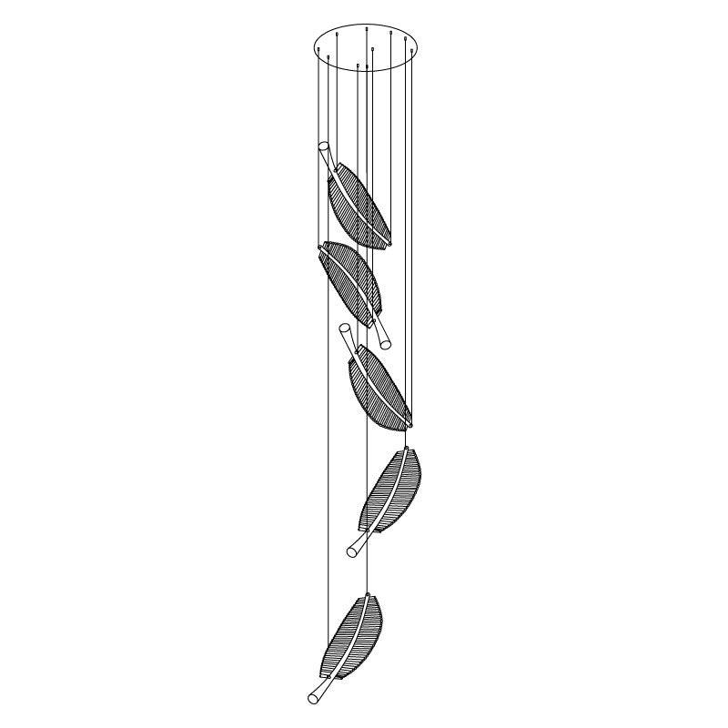 Leaf LED Chandelier - Blowlighting