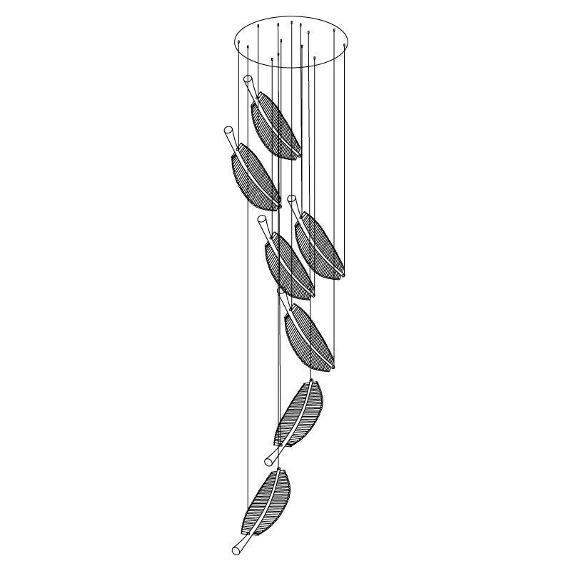 Leaf LED Chandelier - Blowlighting