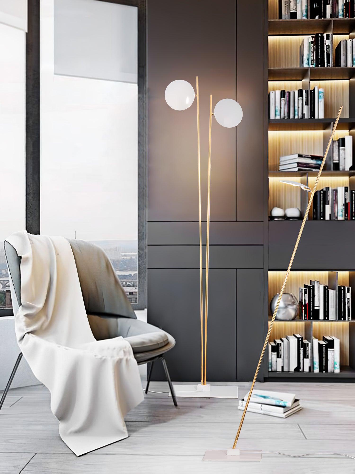 Axial Ray Sculptural Floor Lamp - Blowlighting