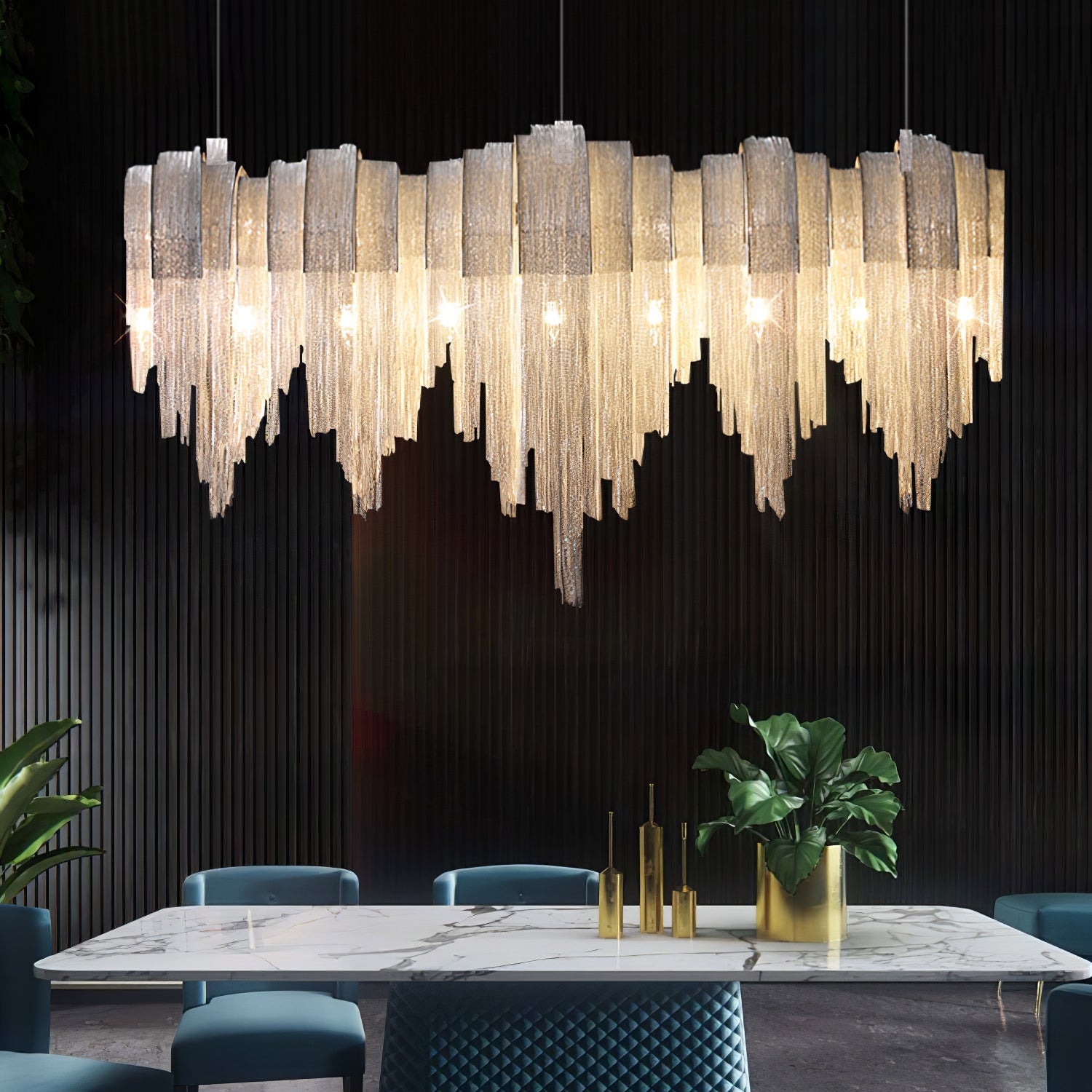Length Chains Chandelier - Blowlighting