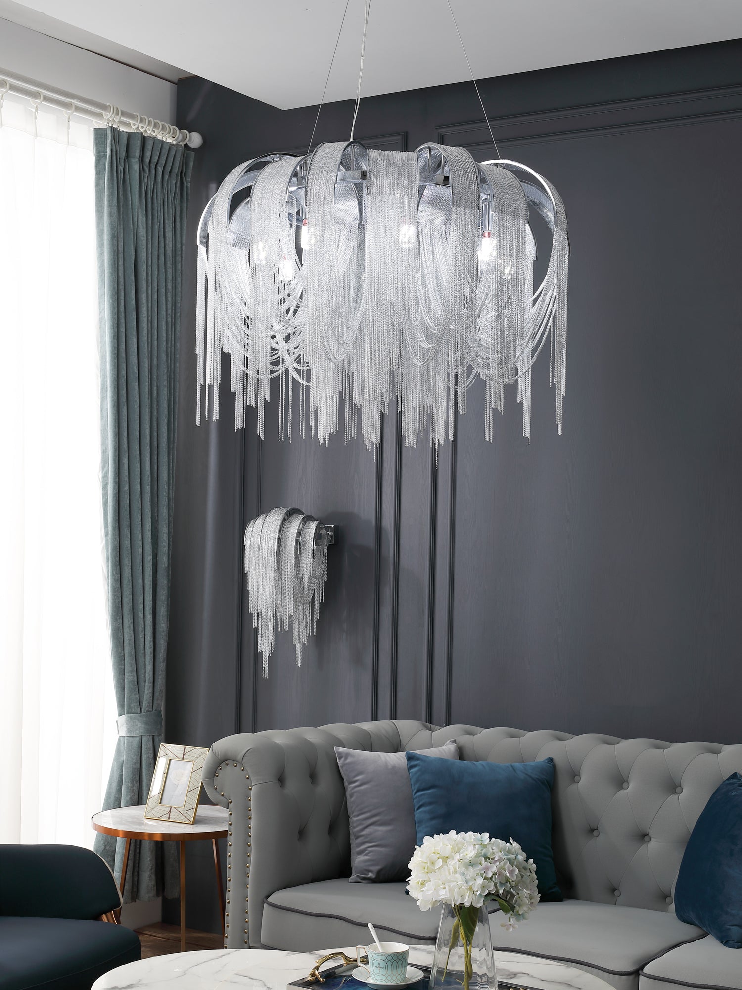 Length Chains Chandelier - Blowlighting