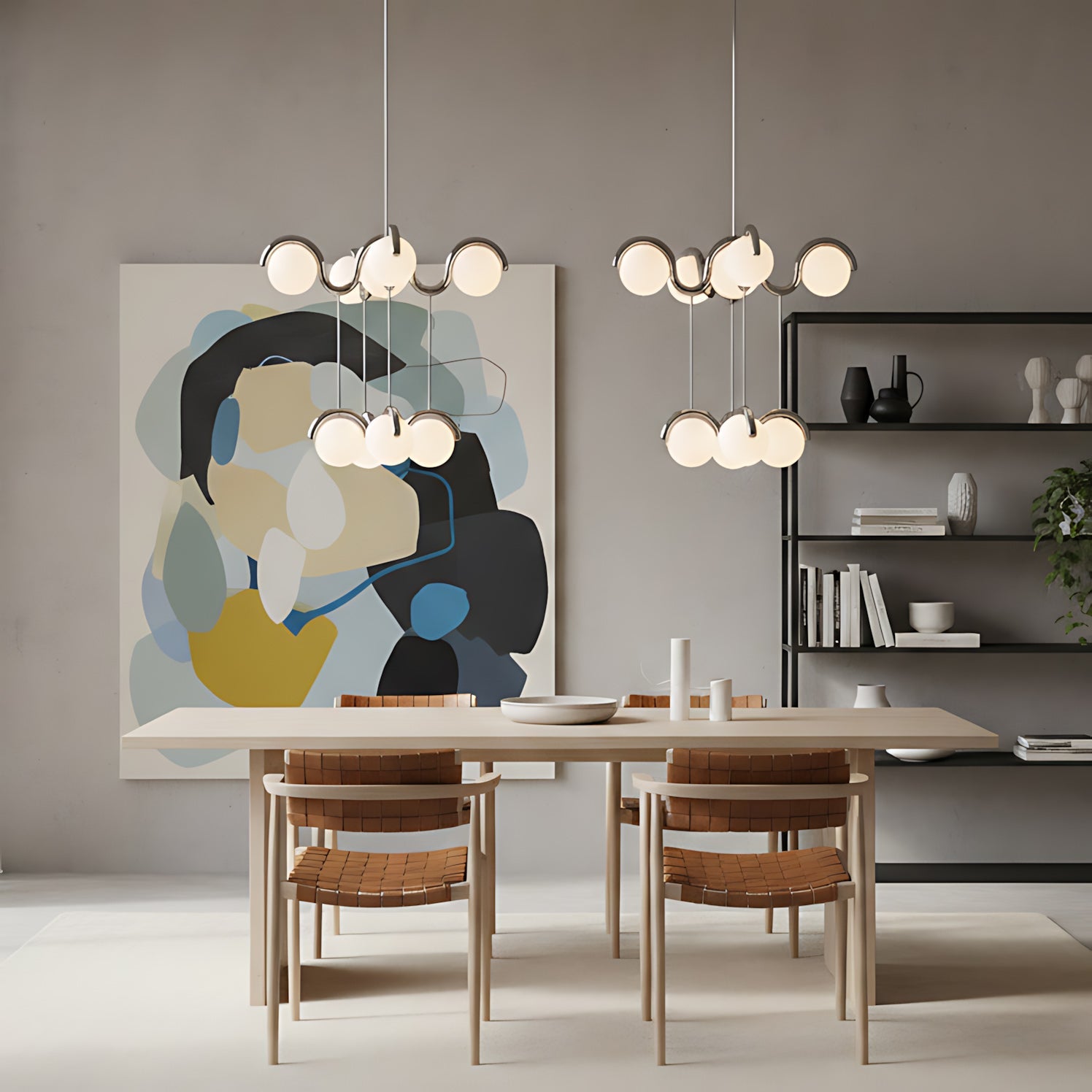 Lenox Clarke Contemporary Art Glass Chandelier