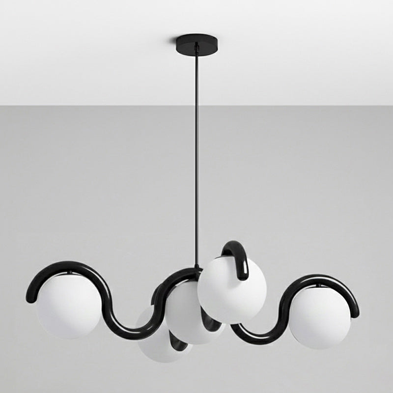 Lenox Clarke Contemporary Art Glass Chandelier