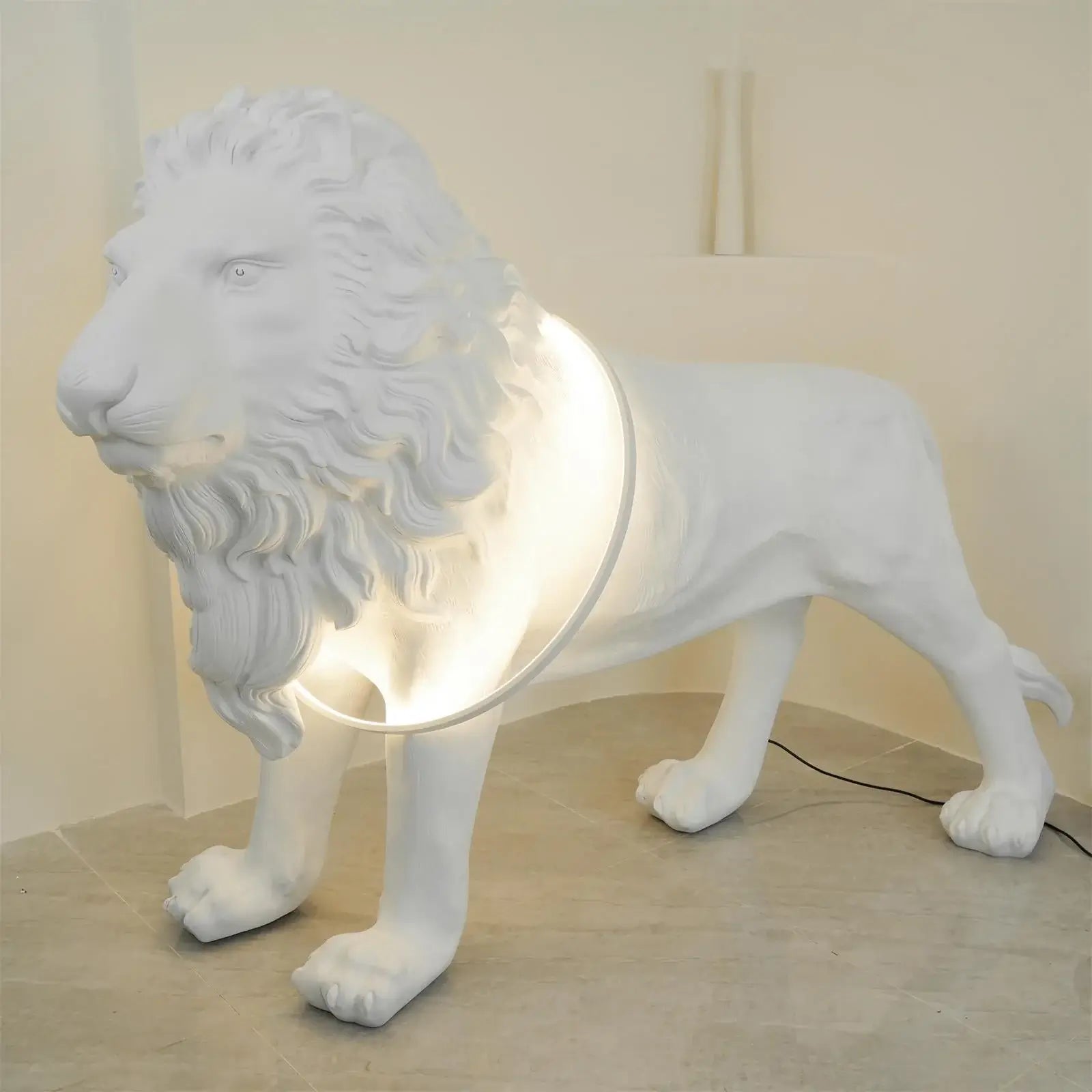 Ivsorila Lion Sculpture Floor Lamp - Blowlighting