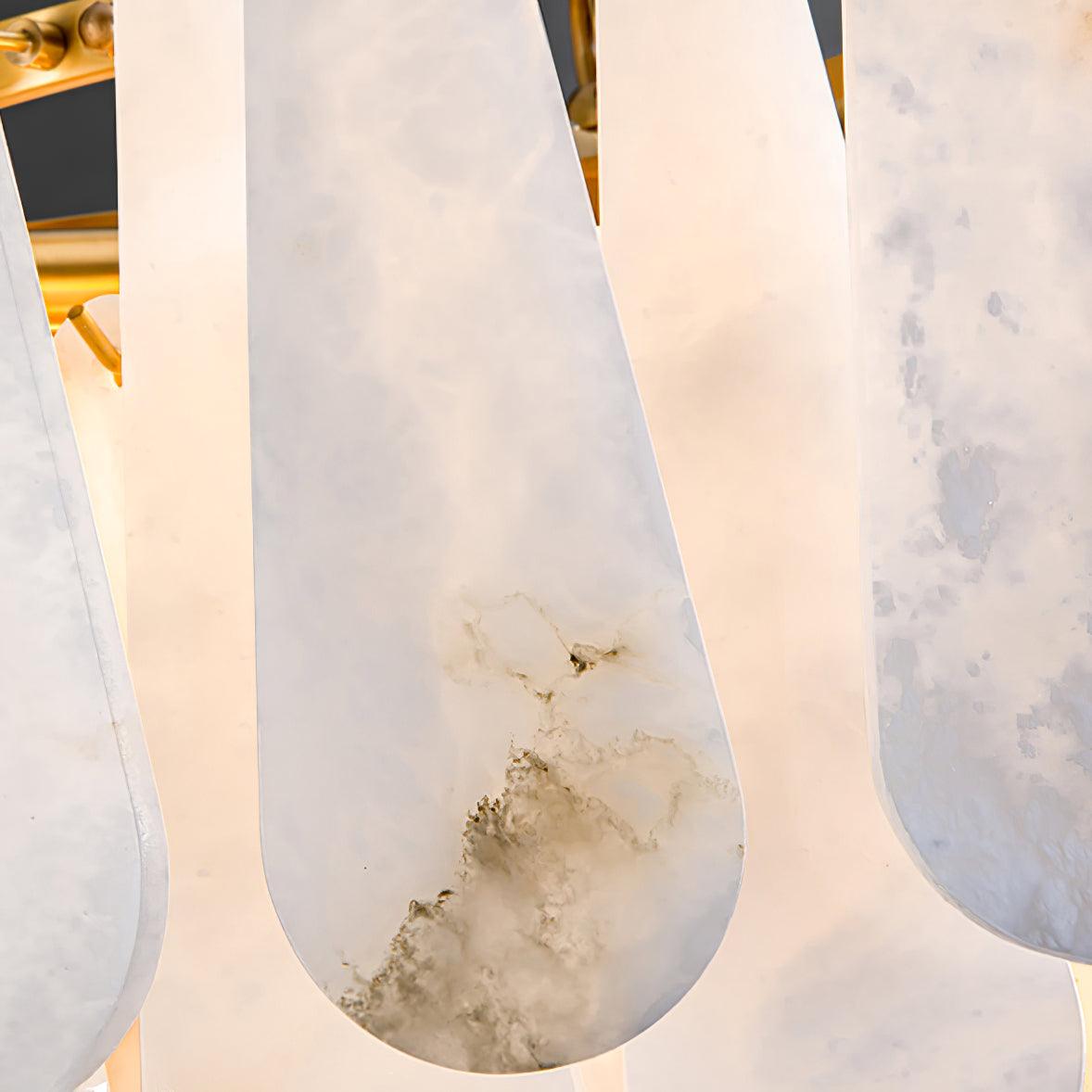 Ucararae Teardrop Alabaster Chandelier - Blowlighting