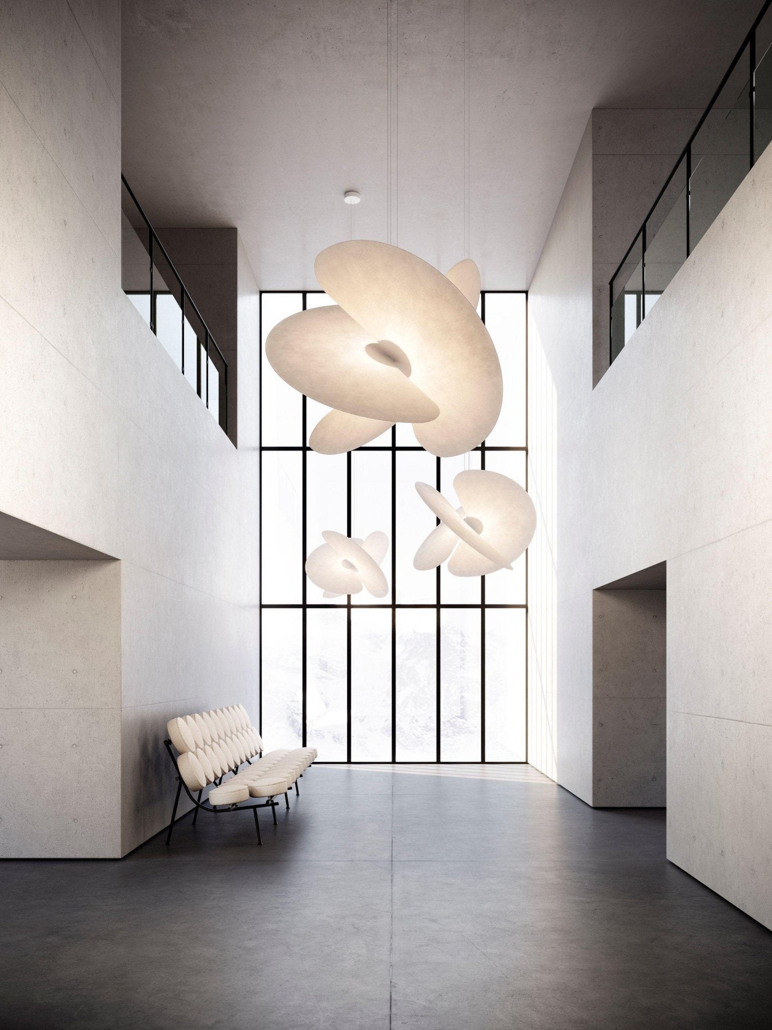 Whirl Modern Fabric Pendant Lamp - Blowlighting