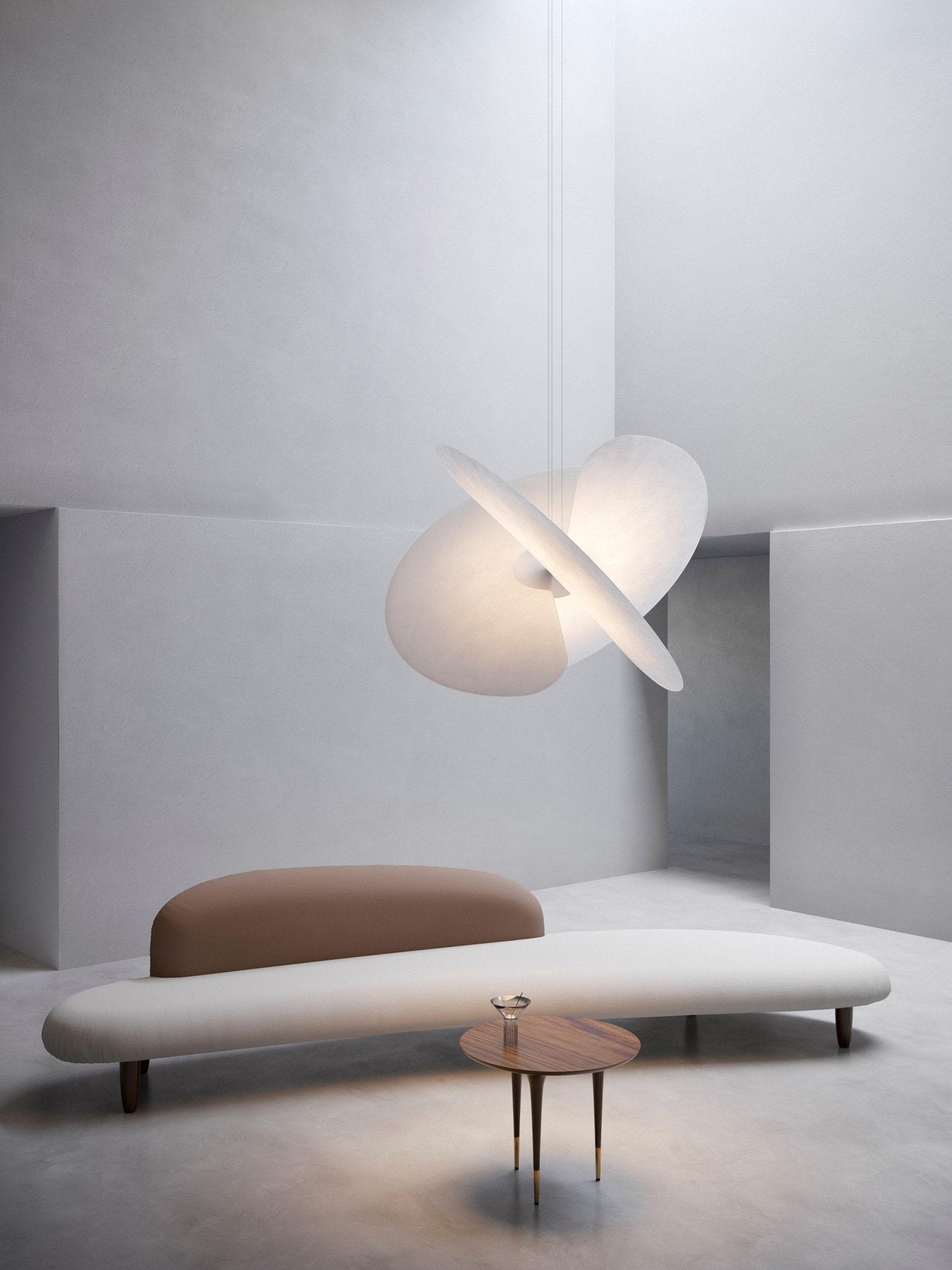Whirl Modern Fabric Pendant Lamp - Blowlighting