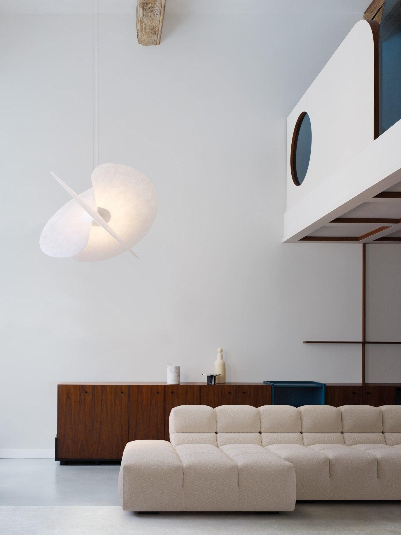 Whirl Modern Fabric Pendant Lamp - Blowlighting