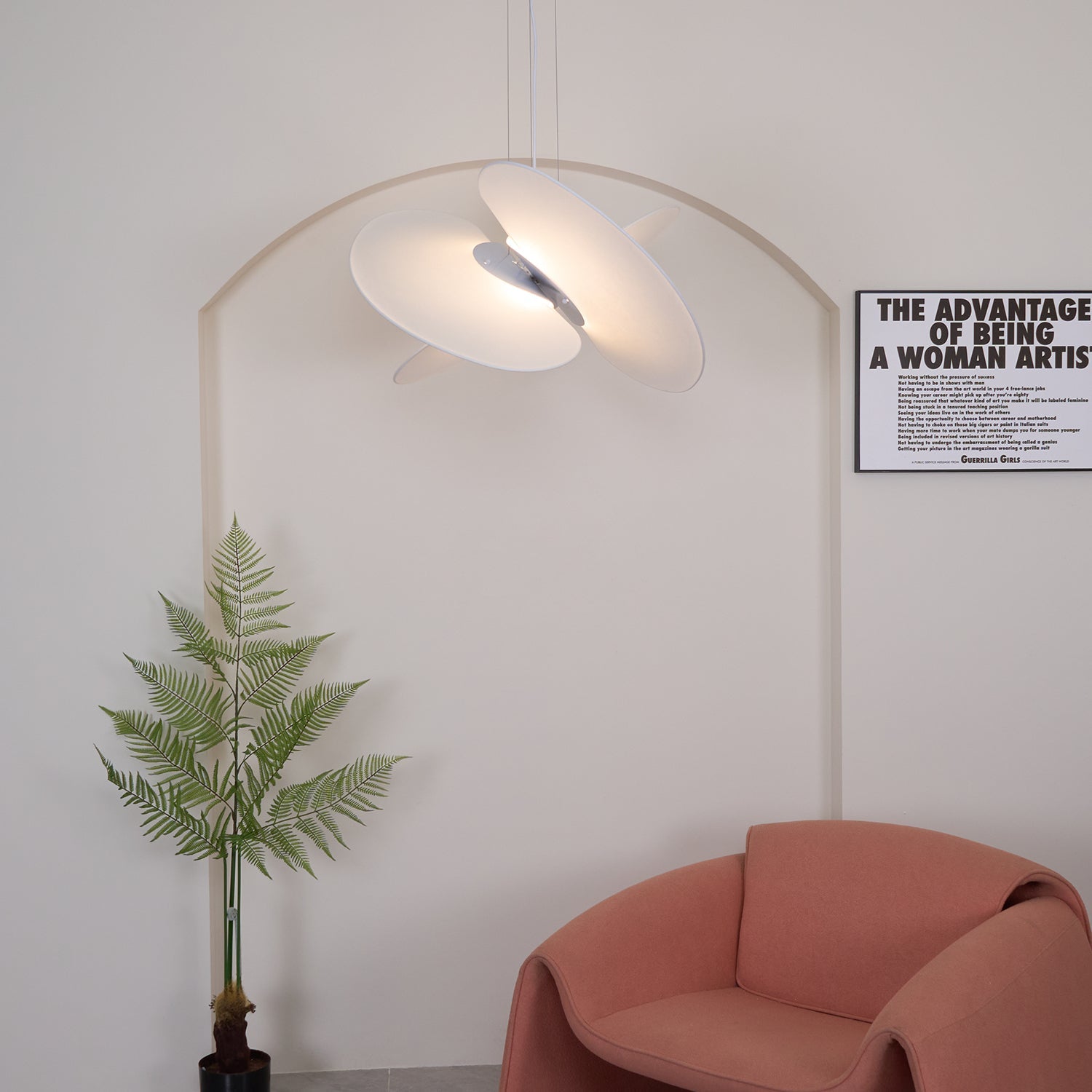 Whirl Modern Fabric Pendant Lamp - Blowlighting
