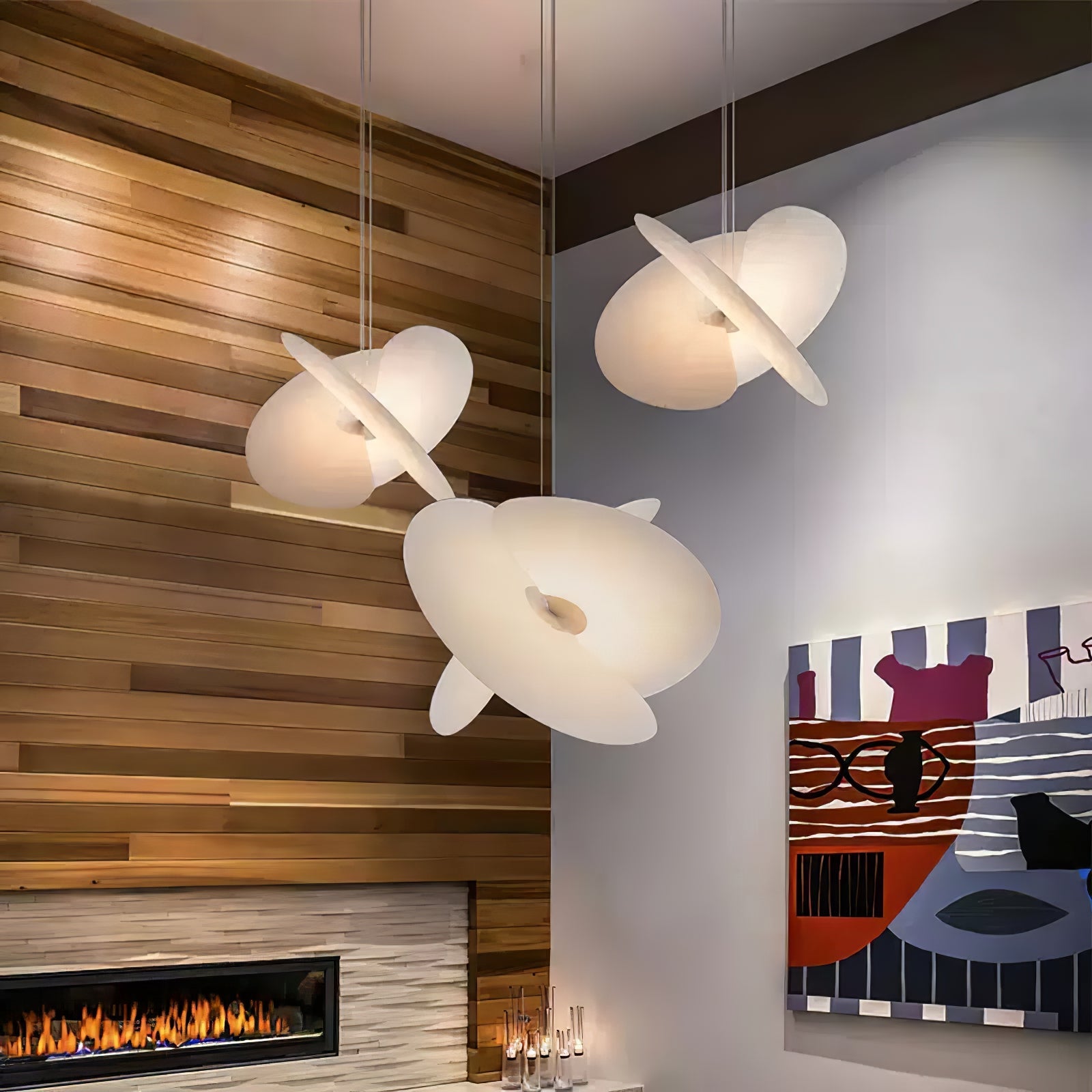 Whirl Modern Fabric Pendant Lamp - Blowlighting