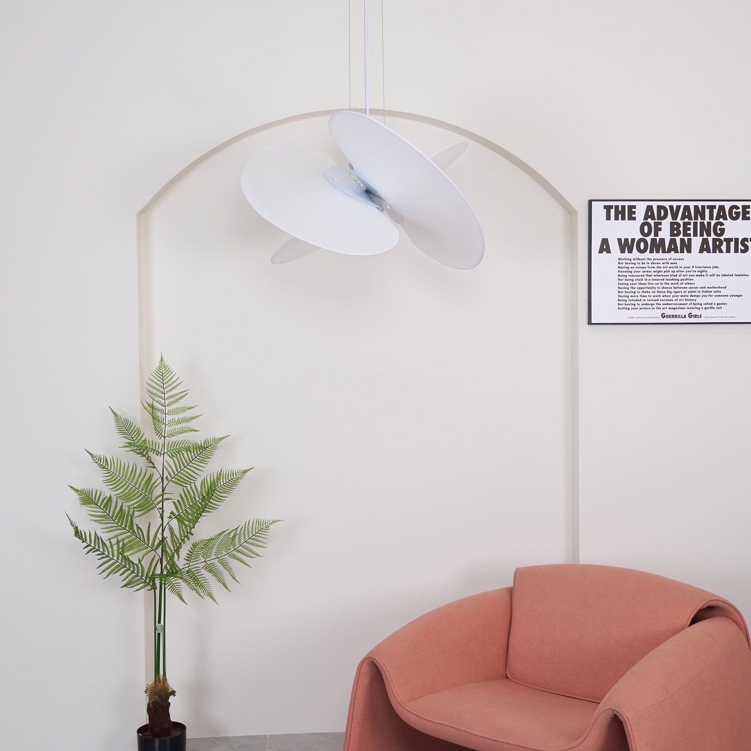 Whirl Modern Fabric Pendant Lamp - Blowlighting