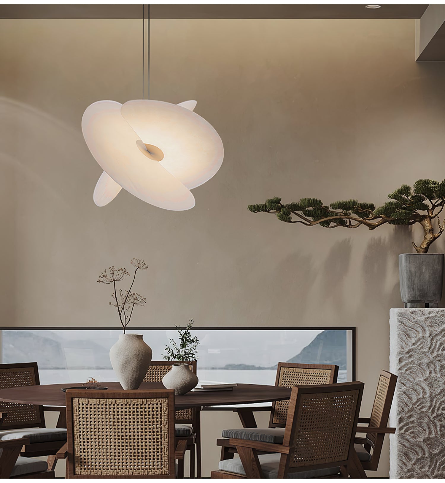 Whirl Modern Fabric Pendant Lamp - Blowlighting