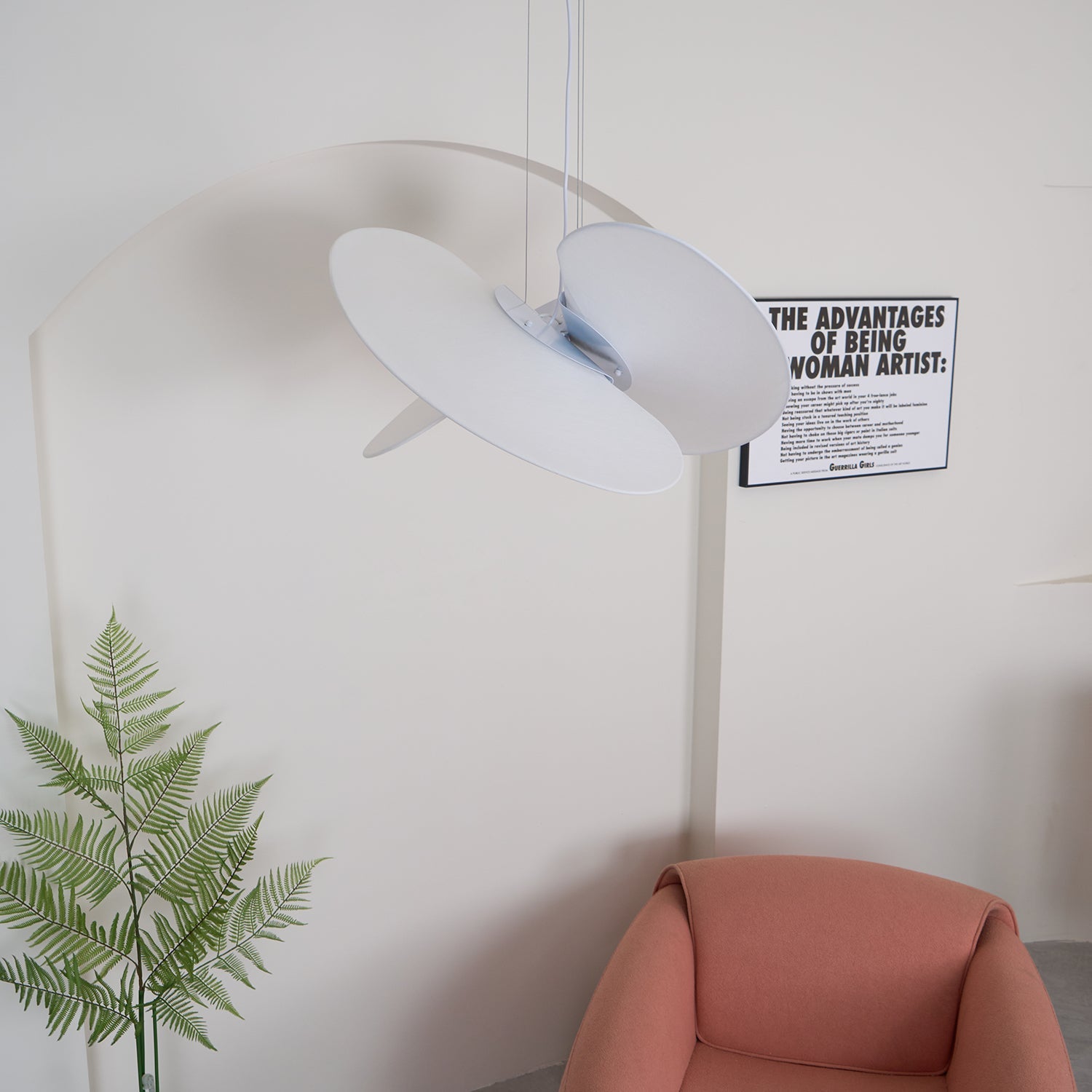Whirl Modern Fabric Pendant Lamp - Blowlighting