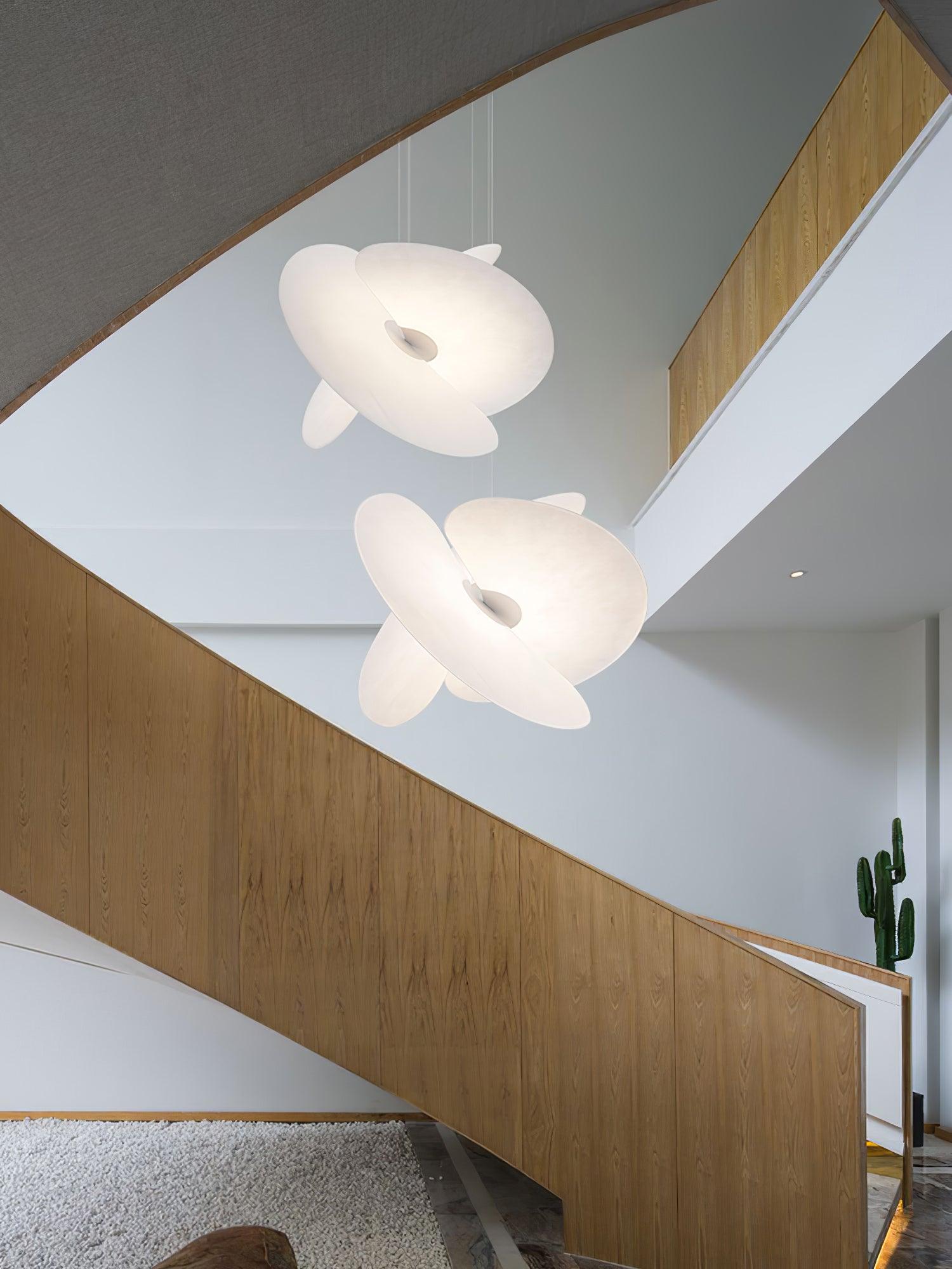 Whirl Modern Fabric Pendant Lamp - Blowlighting