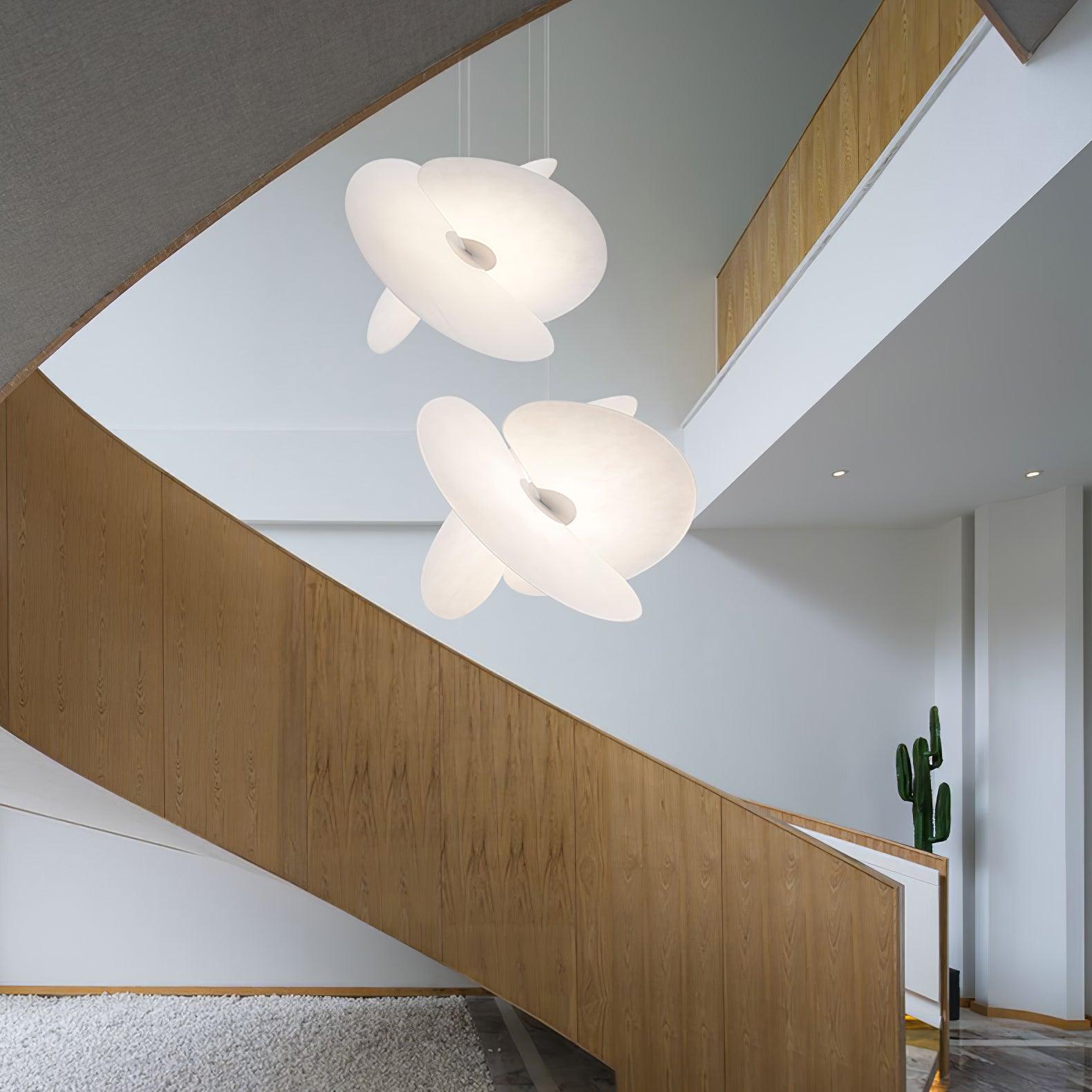 Whirl Modern Fabric Pendant Lamp - Blowlighting