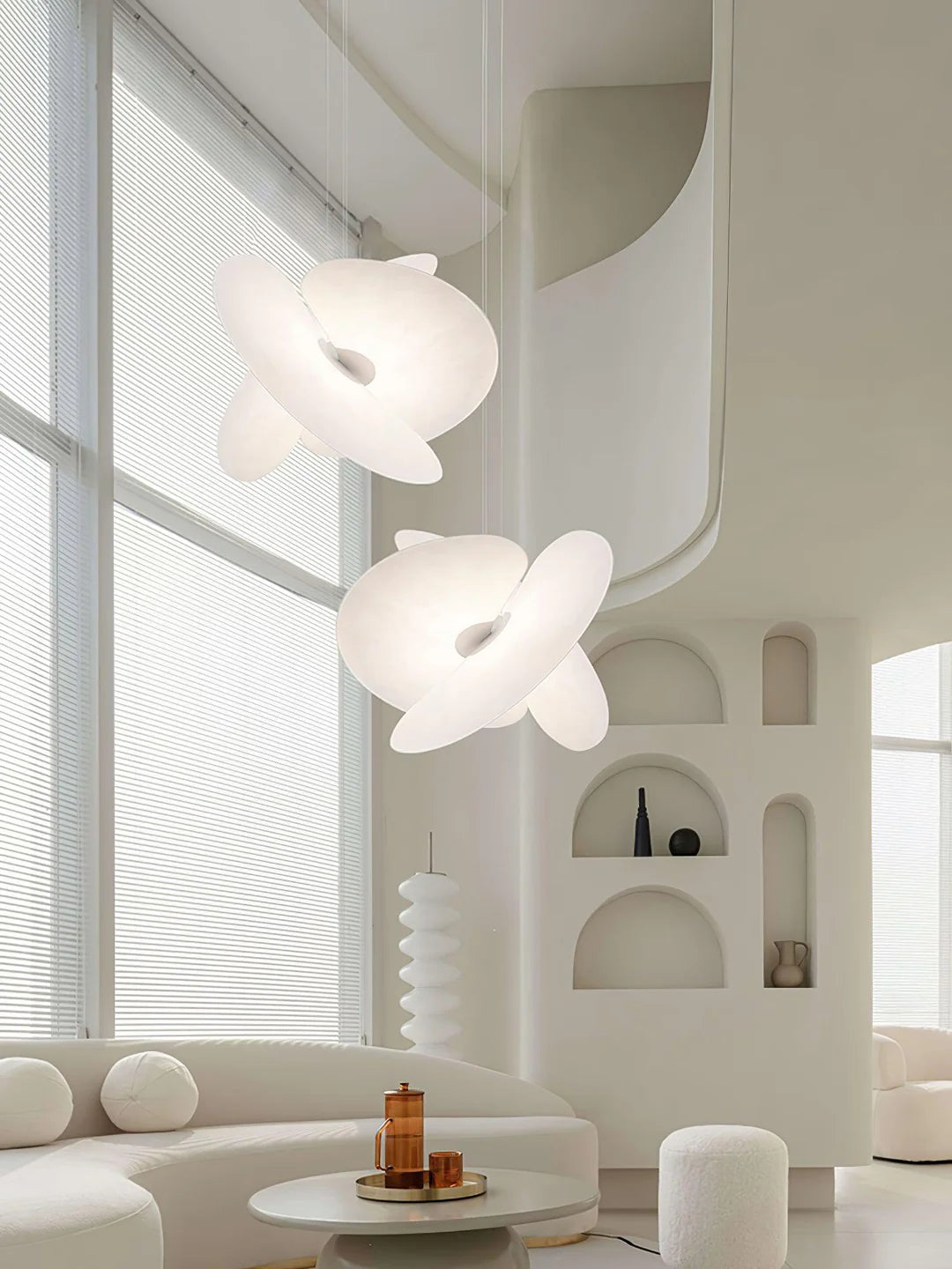 Levante Minimalist Silk Pendant Light