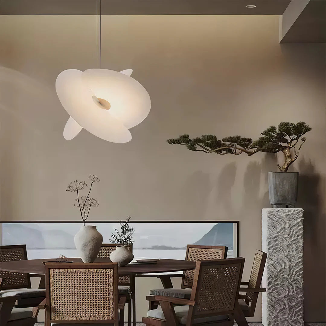 Levante Minimalist Silk Pendant Light