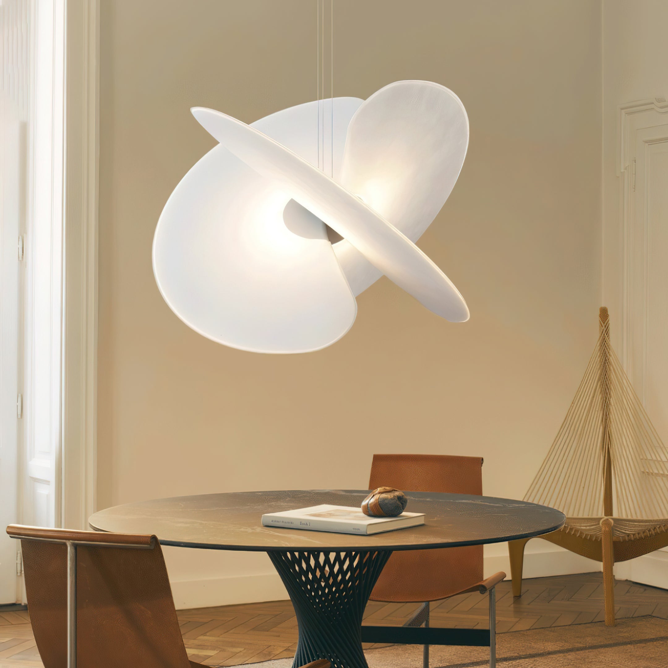 Levante Minimalist Silk Pendant Light