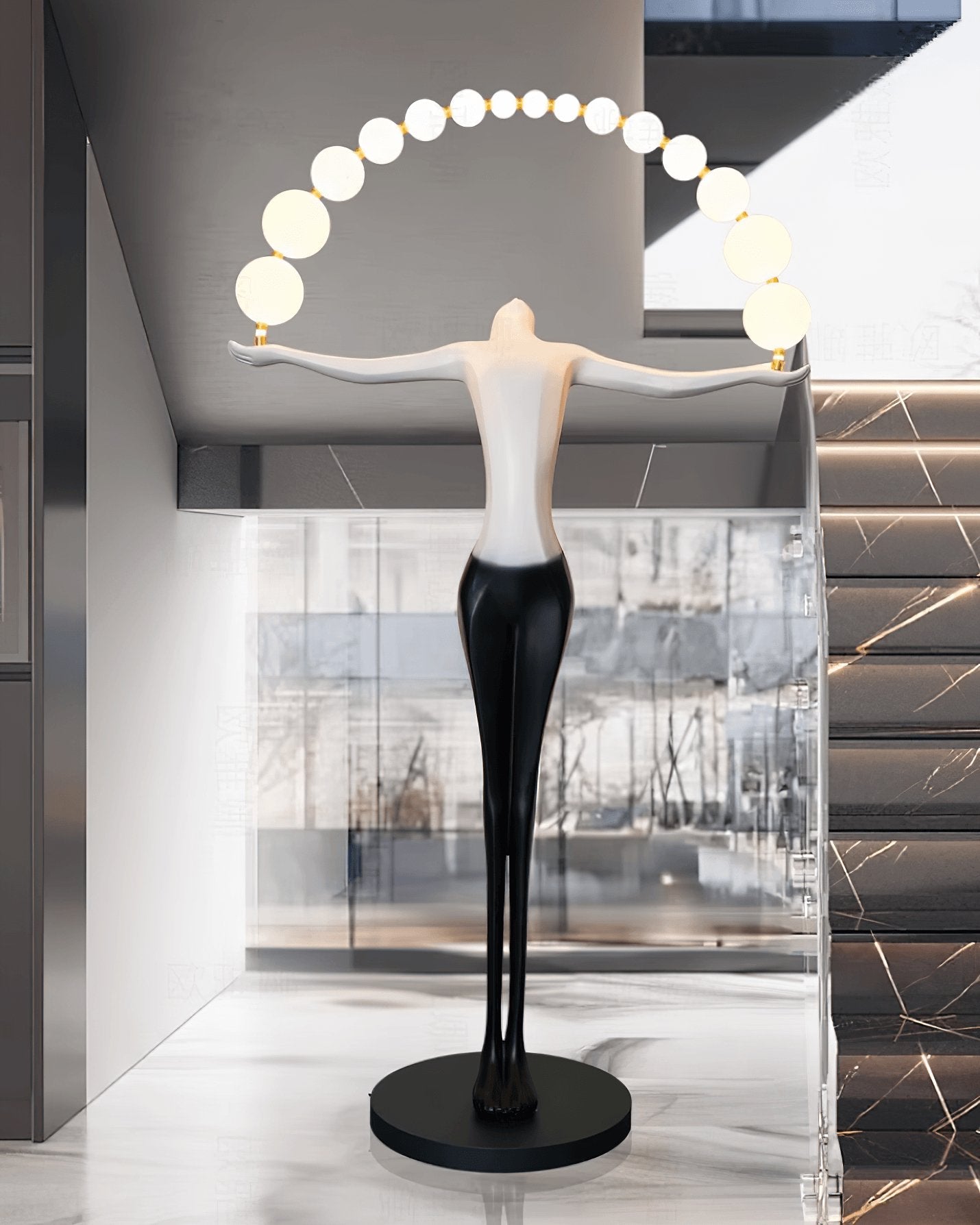 Luminara Gradient Sculptural Floor Lamp - Blowlighting