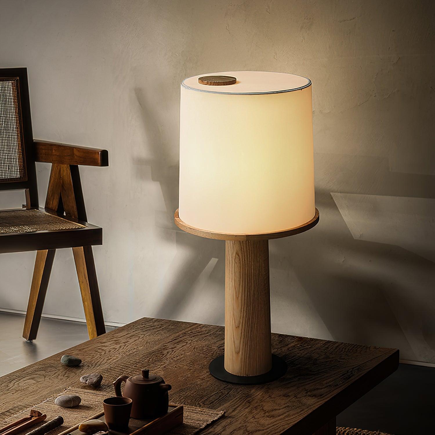 Jennifer Modern Wood Table Lamp - Blowlighting