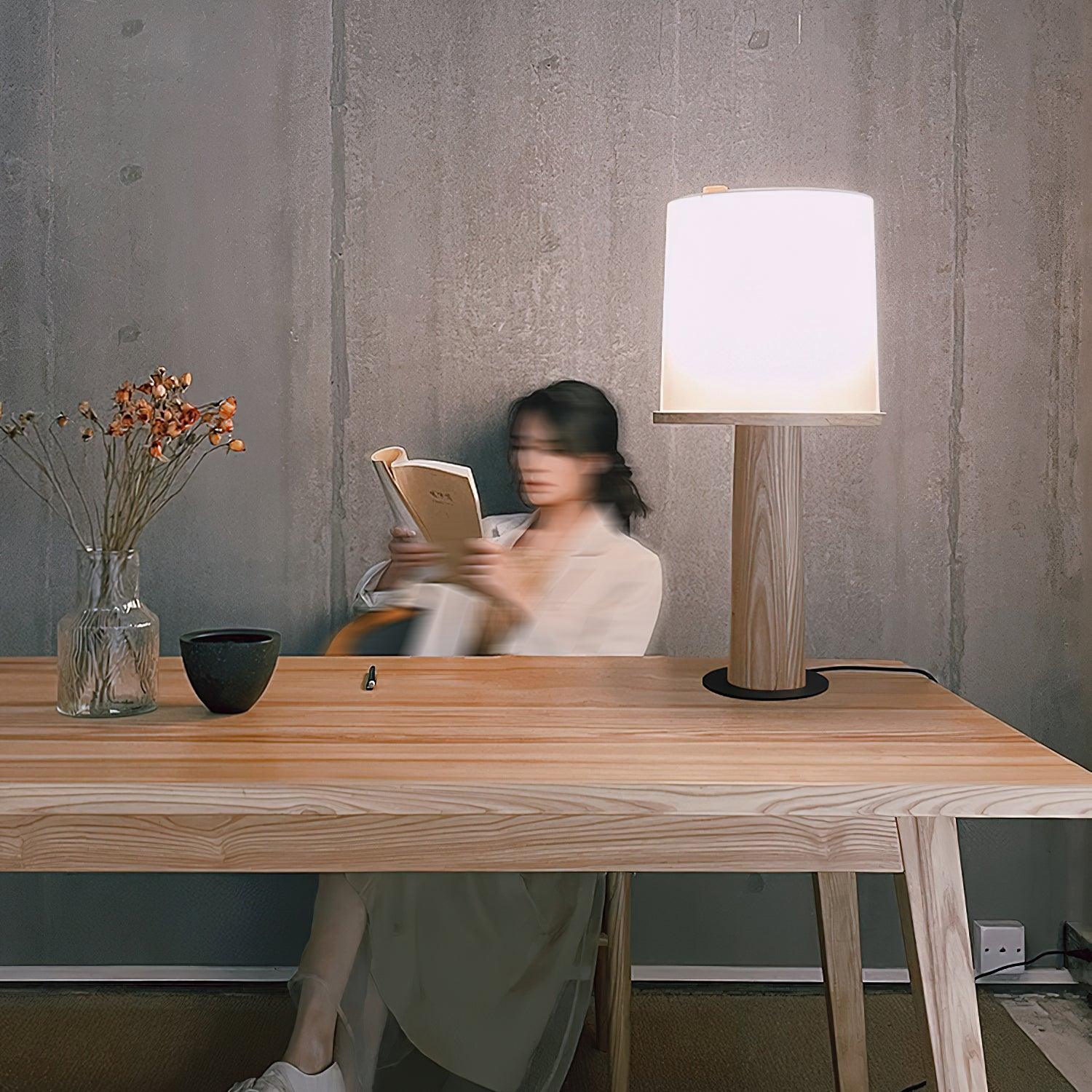 Jennifer Modern Wood Table Lamp - Blowlighting
