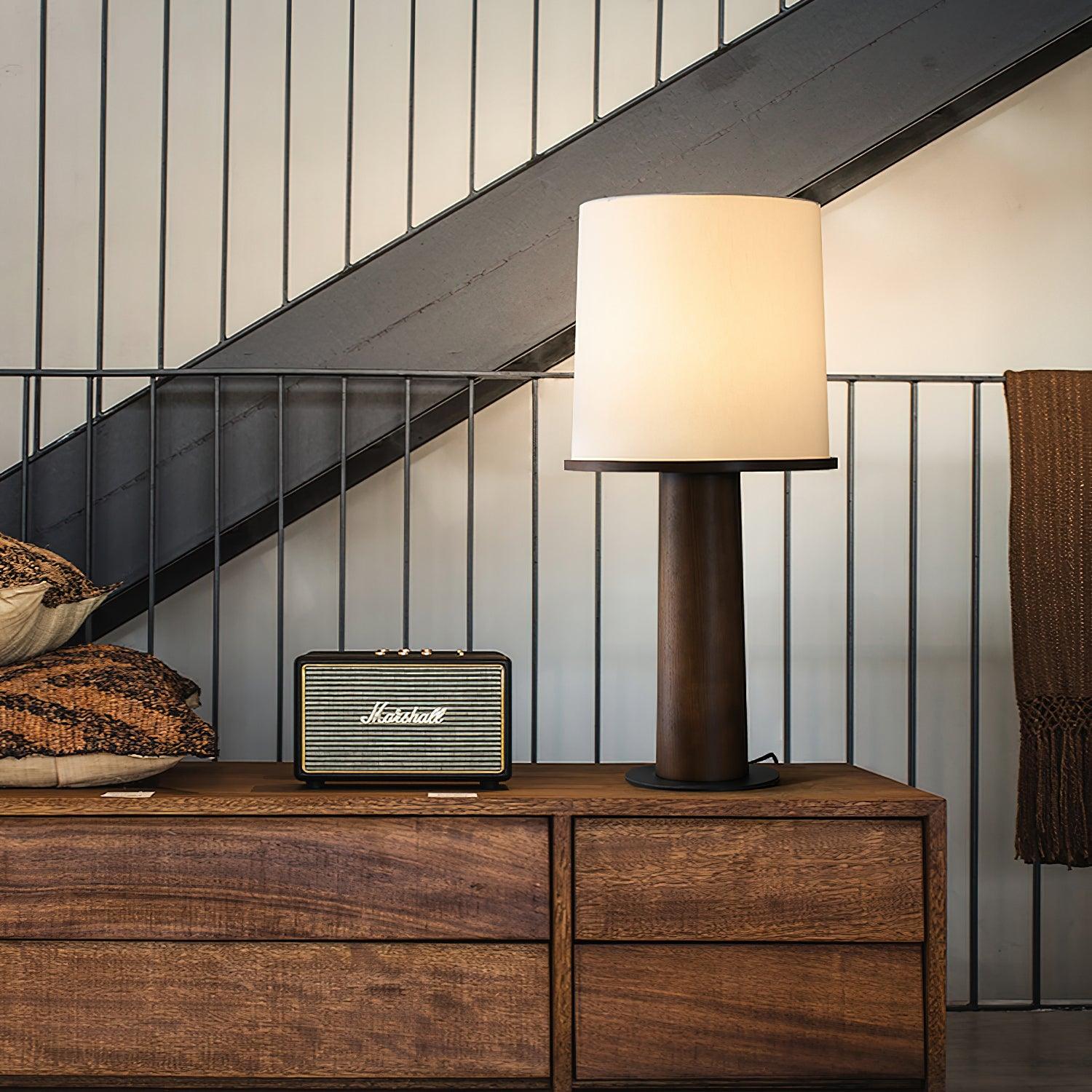 Jennifer Modern Wood Table Lamp - Blowlighting