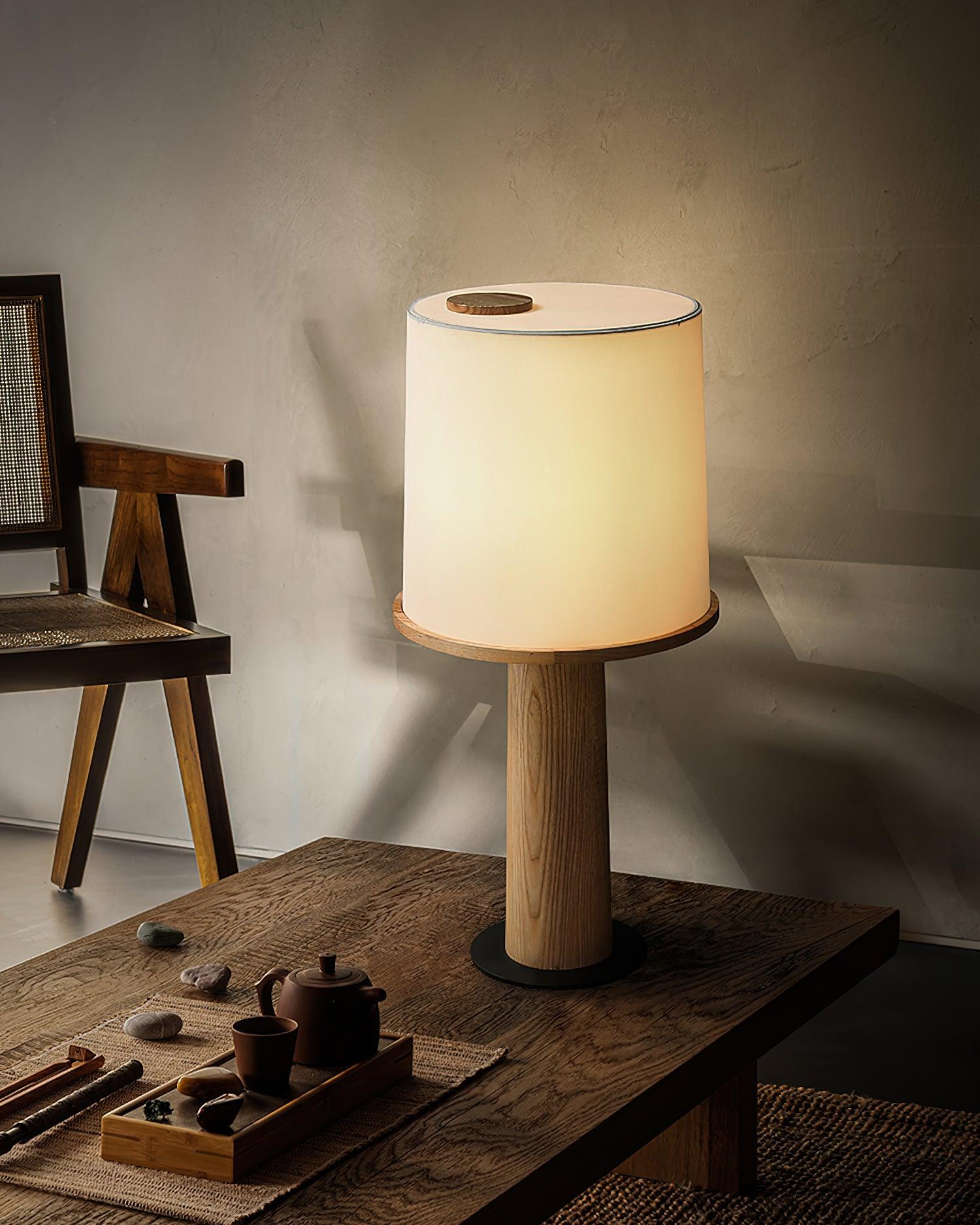 Jennifer Modern Wood Table Lamp - Blowlighting