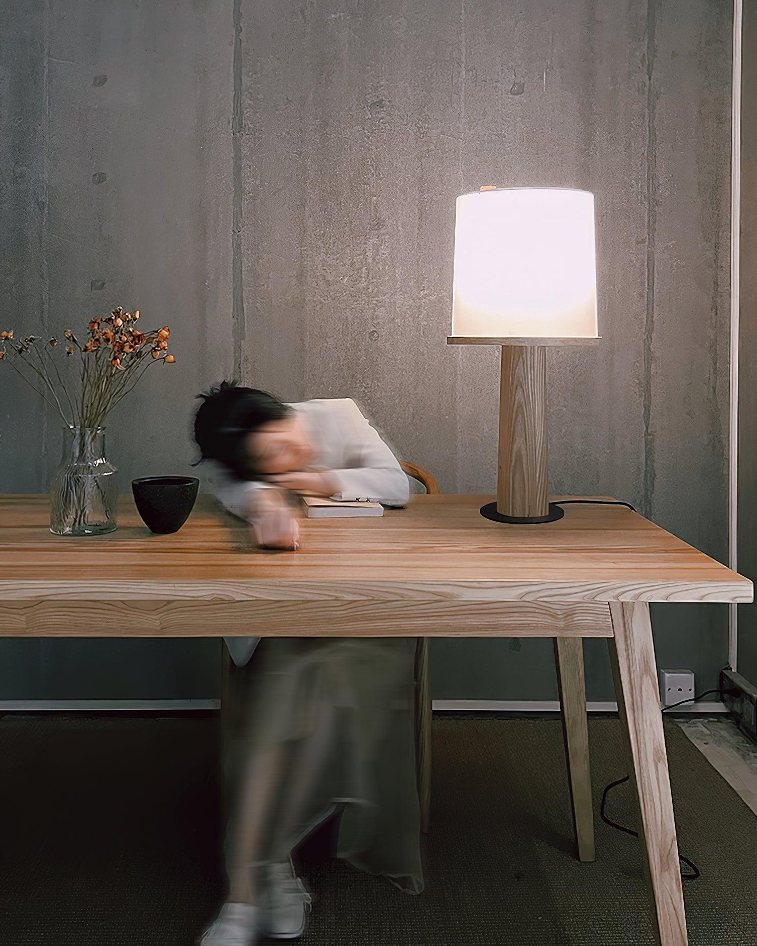 Jennifer Modern Wood Table Lamp - Blowlighting